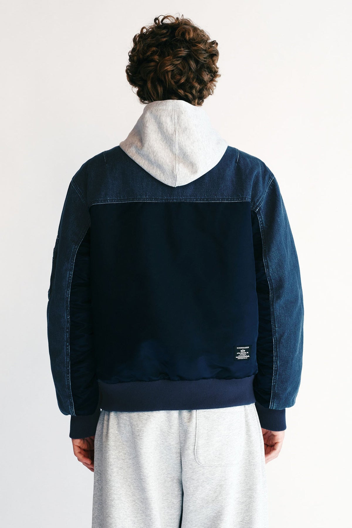 Marithe X Alpha Industries Ma-1 Jumper Blue
