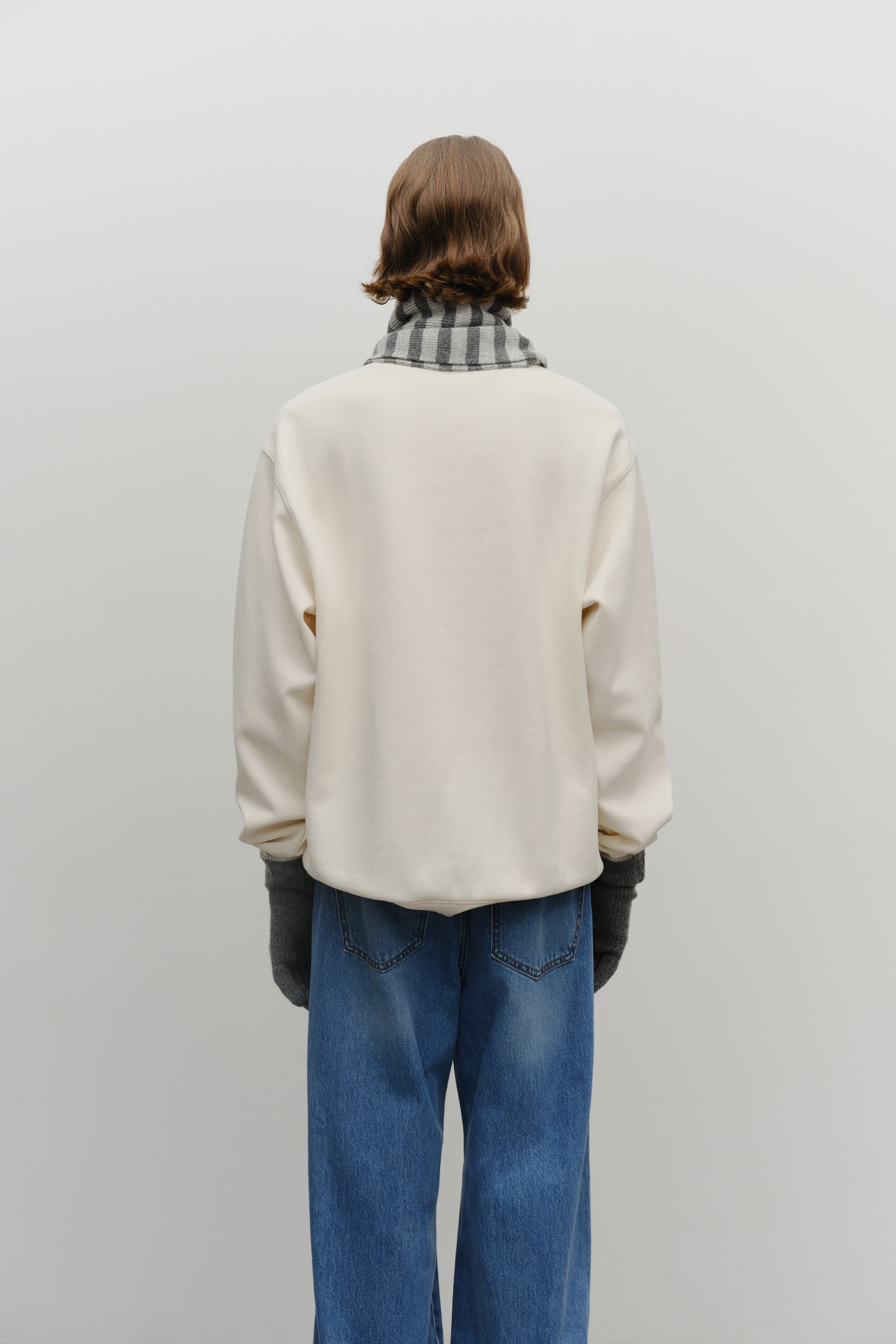 Classic Logo Muffler Melange Gray