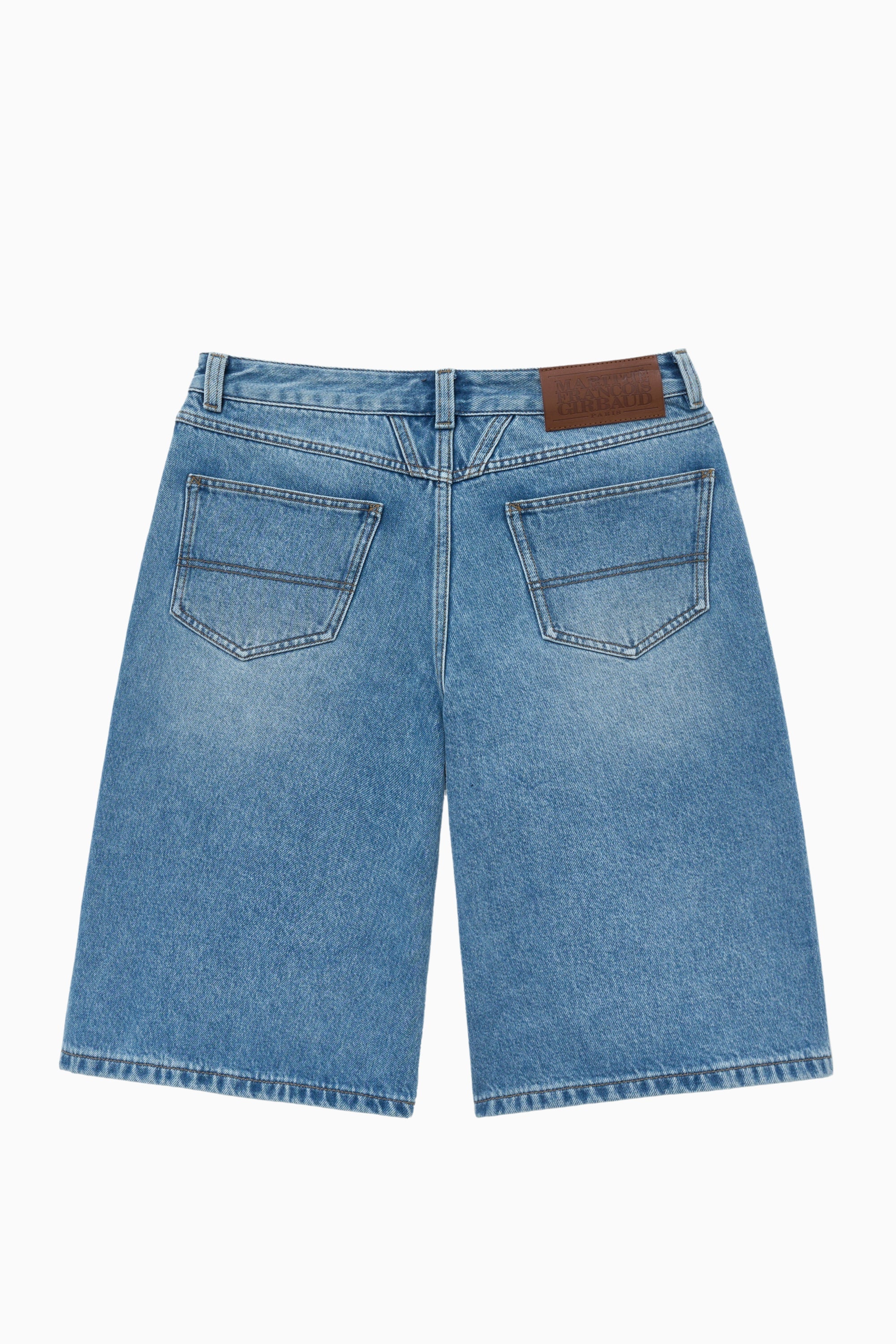 W Long Bermuda Denim Pants Light Blue