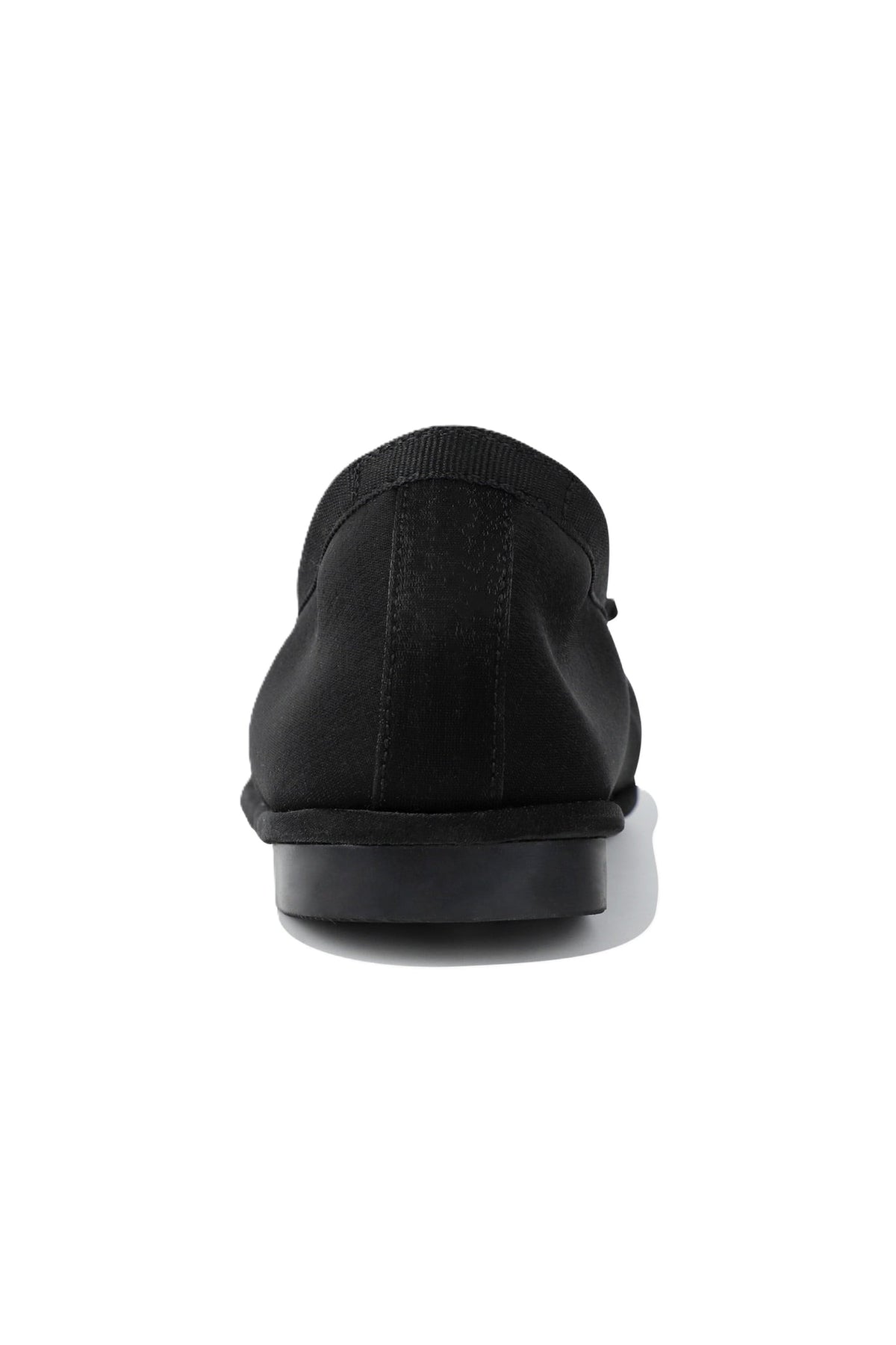 W Banding Ribbon Flat Shoes Black