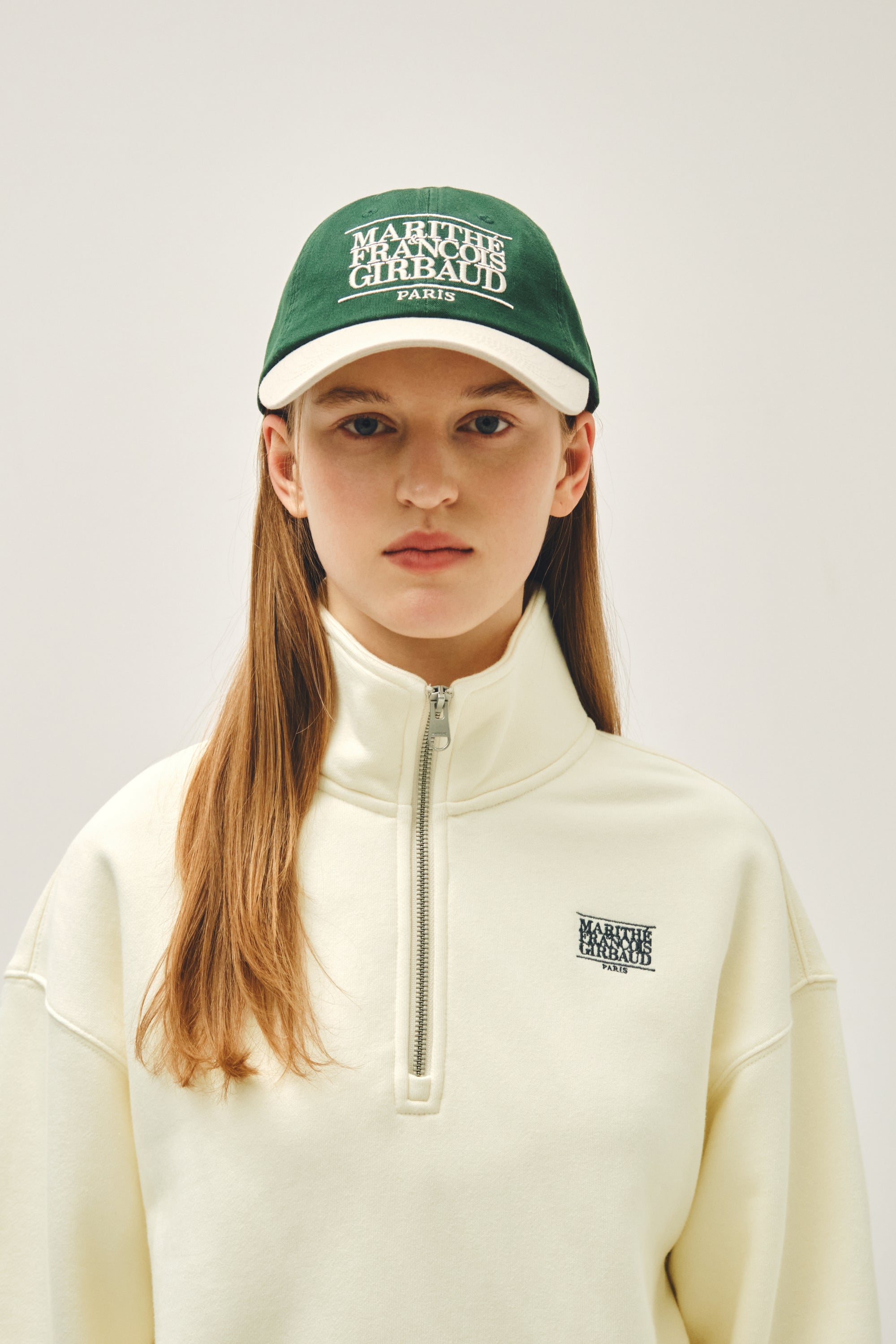Classic Logo 6Panel Color Block Cap Beige
