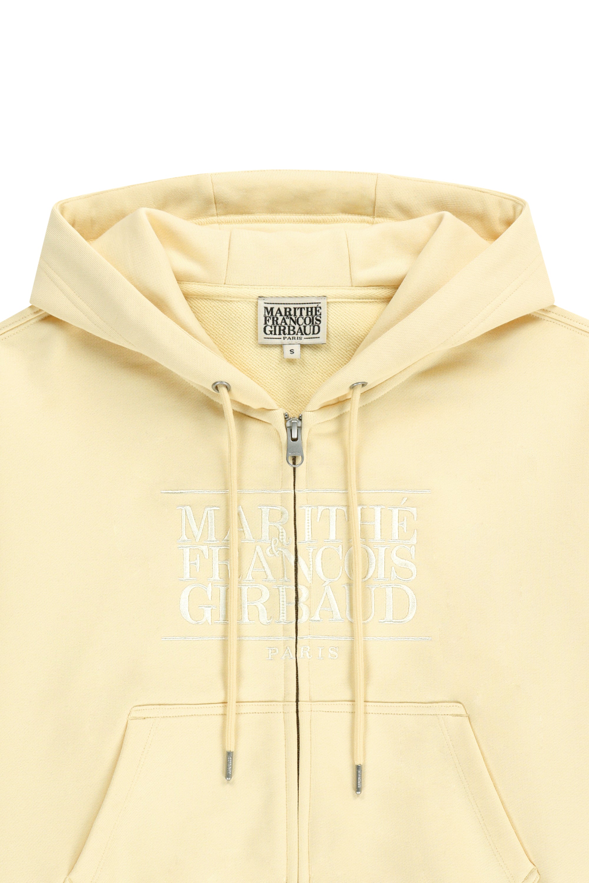 W Classic Logo Crop Hoodie Zipup Butter