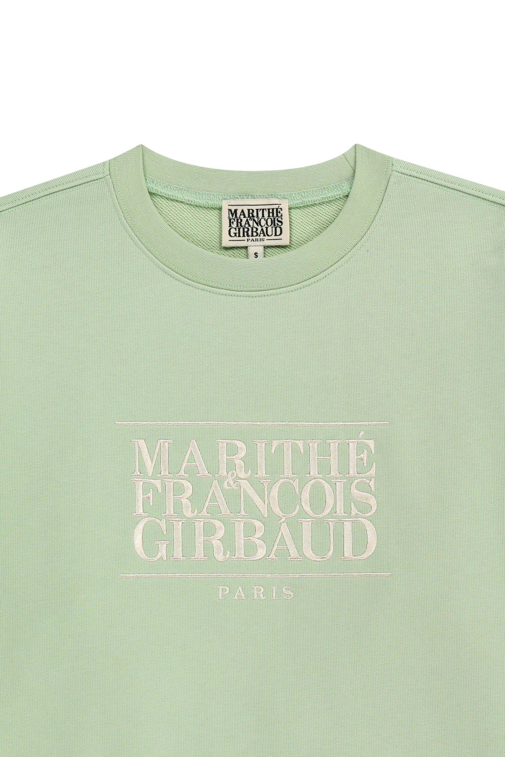 Classic Logo Embroidery Sweatshirt Light Green