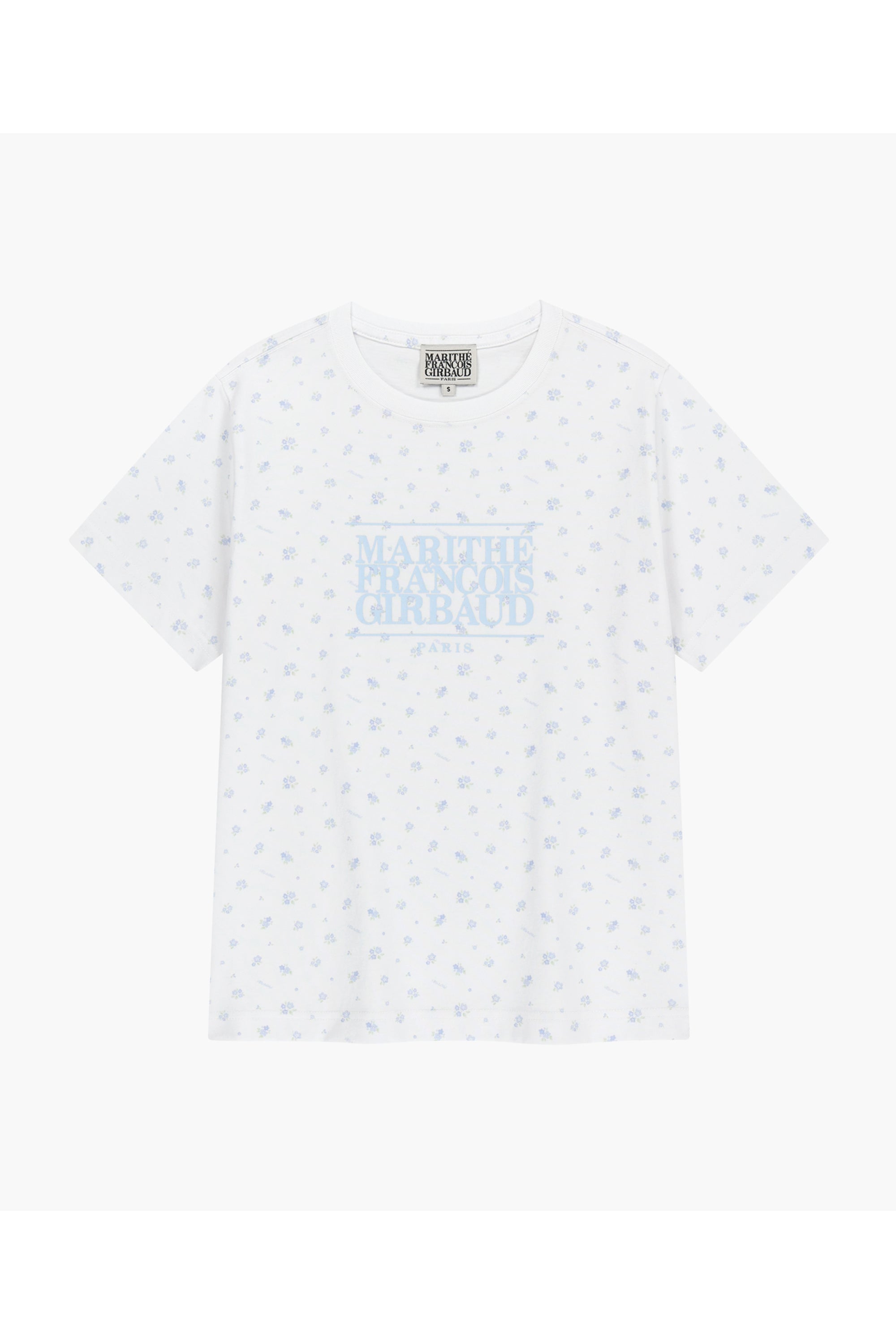 W Classic Logo Tee Flower