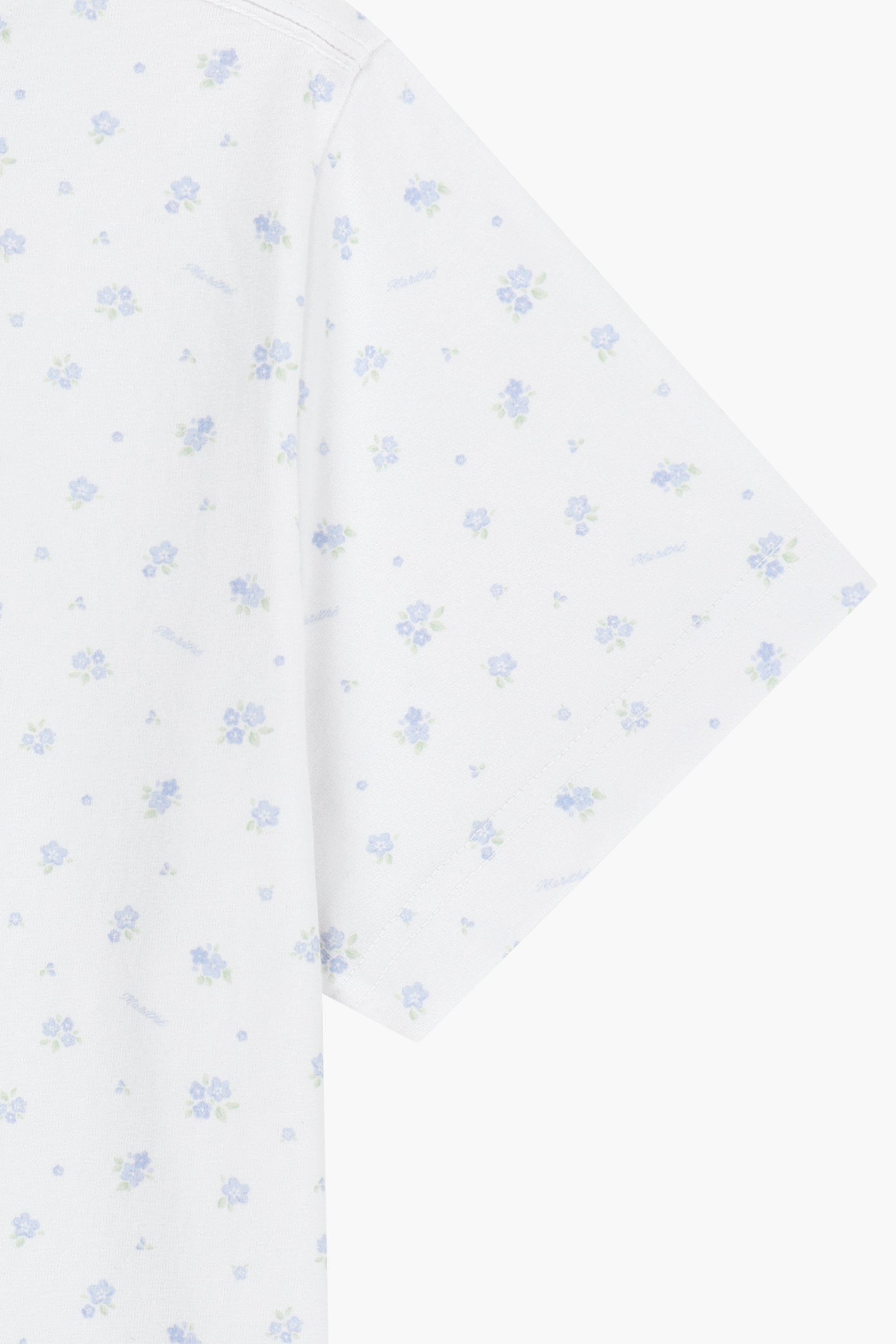 W Classic Logo Tee Flower