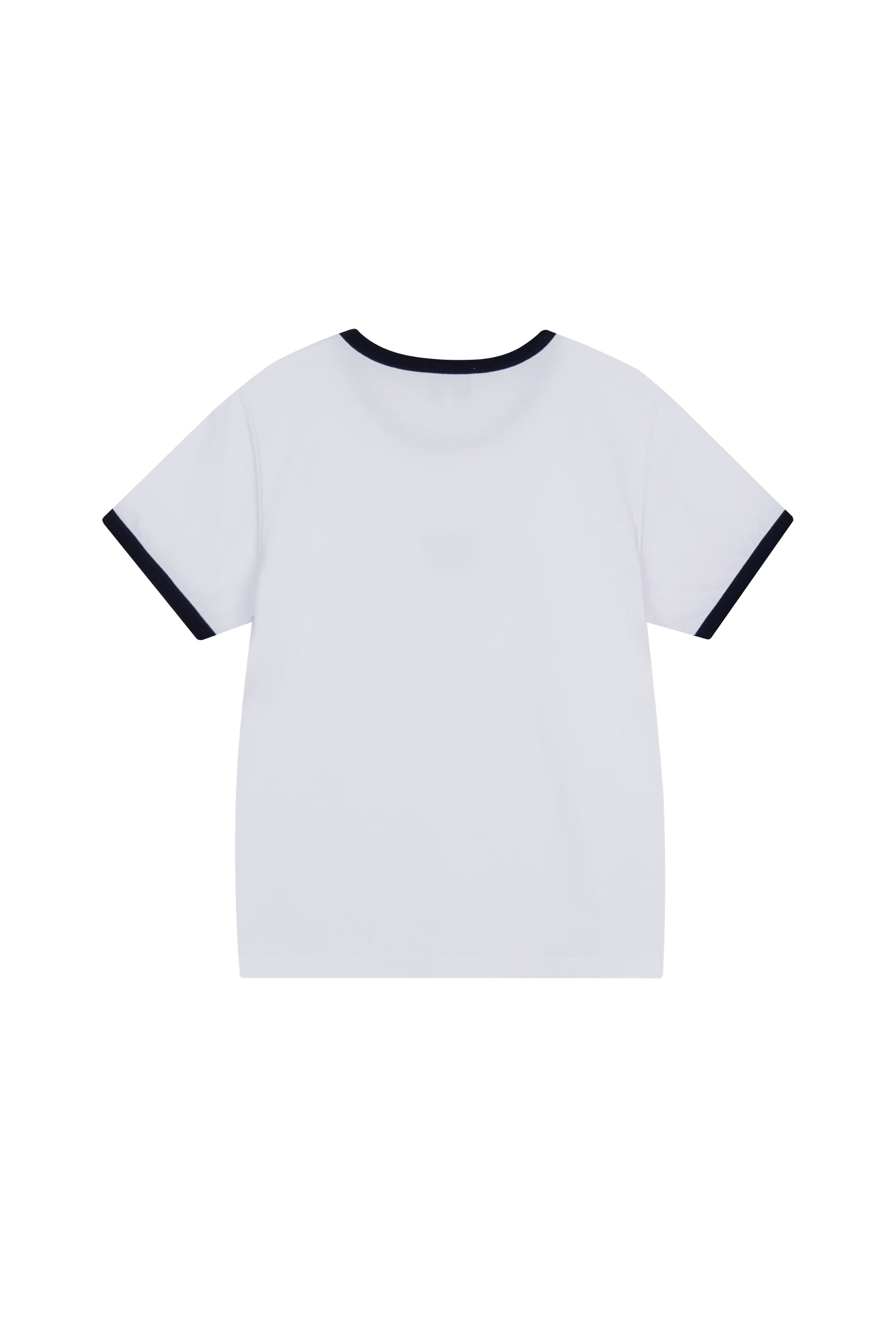 W Classic Logo Ringer Tee White