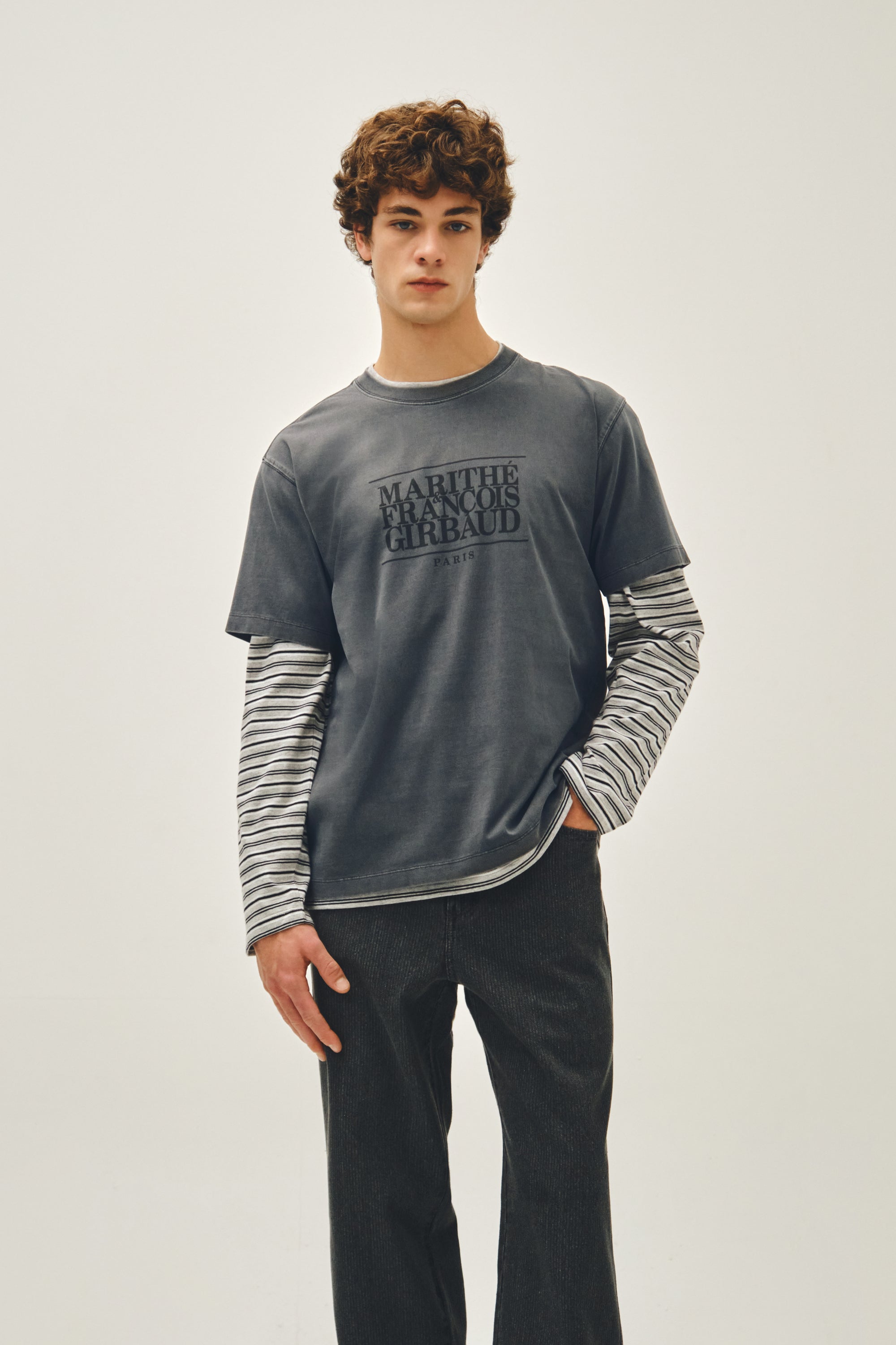 Classic Logo Tee Charcoal