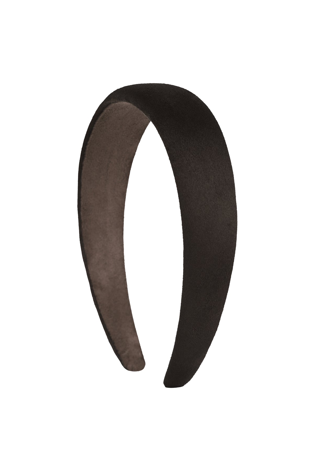 Circle Logo Suede Hairband Brown
