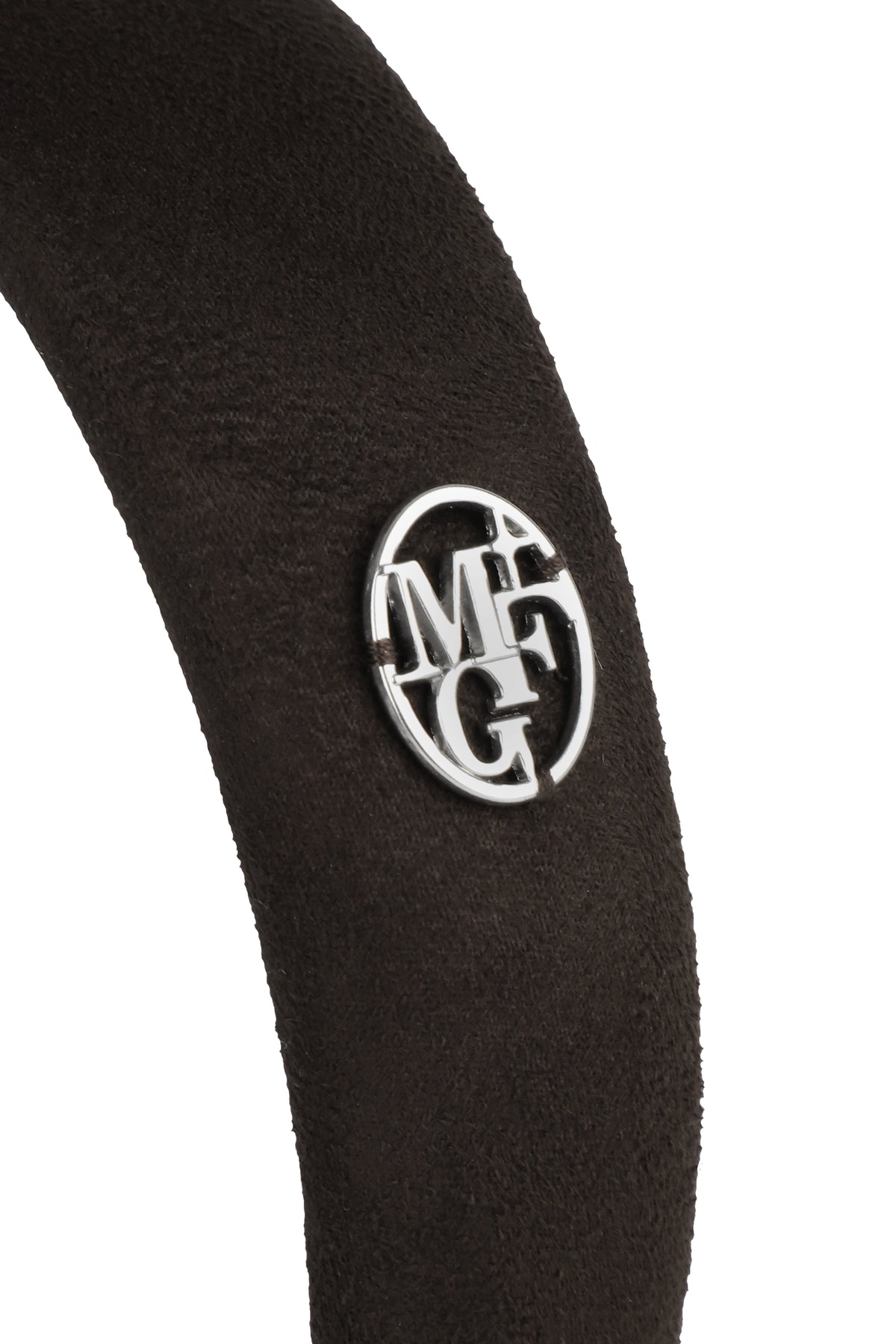 Circle Logo Suede Hairband Brown