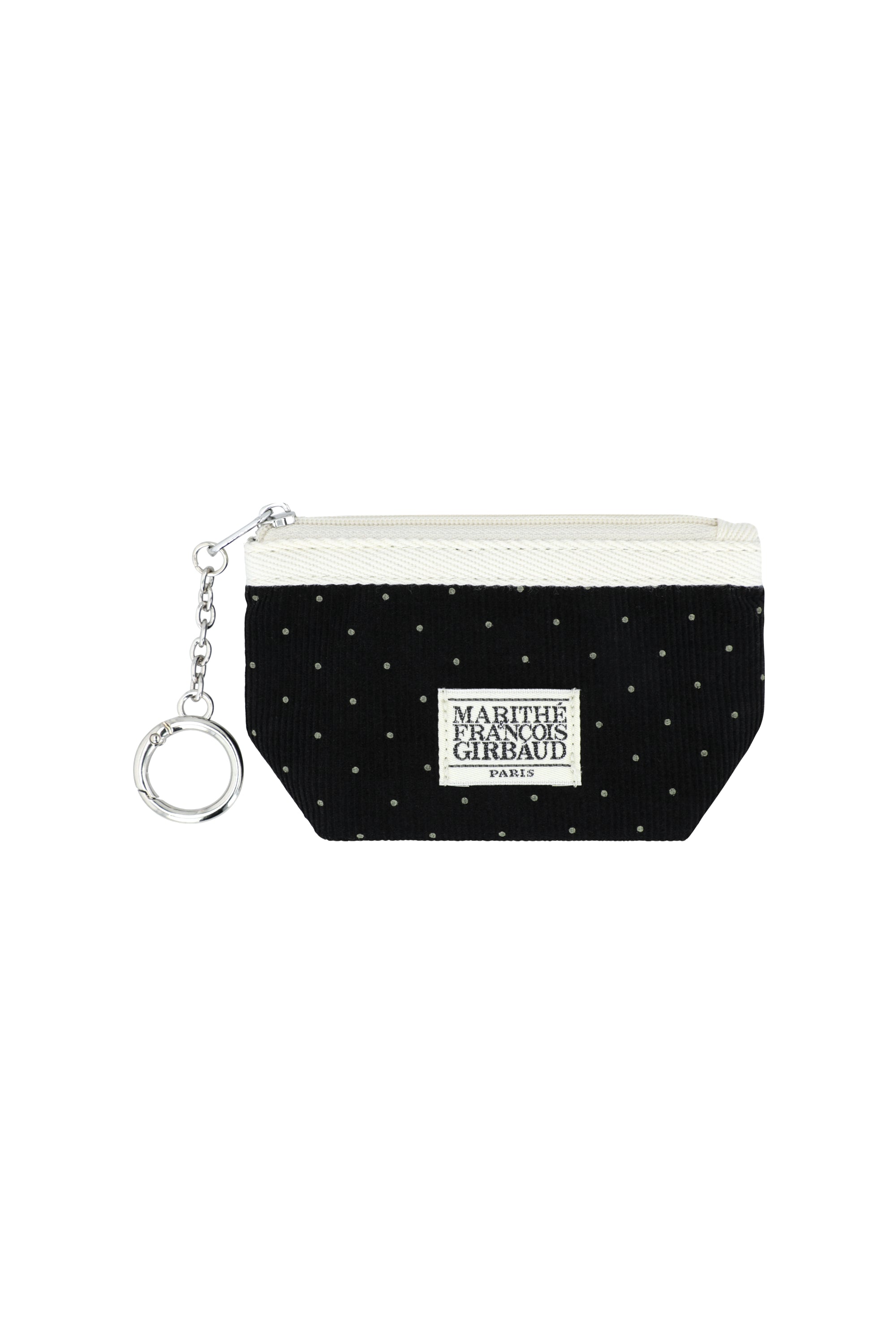 Mini Corduroy Pouch Keyring Black