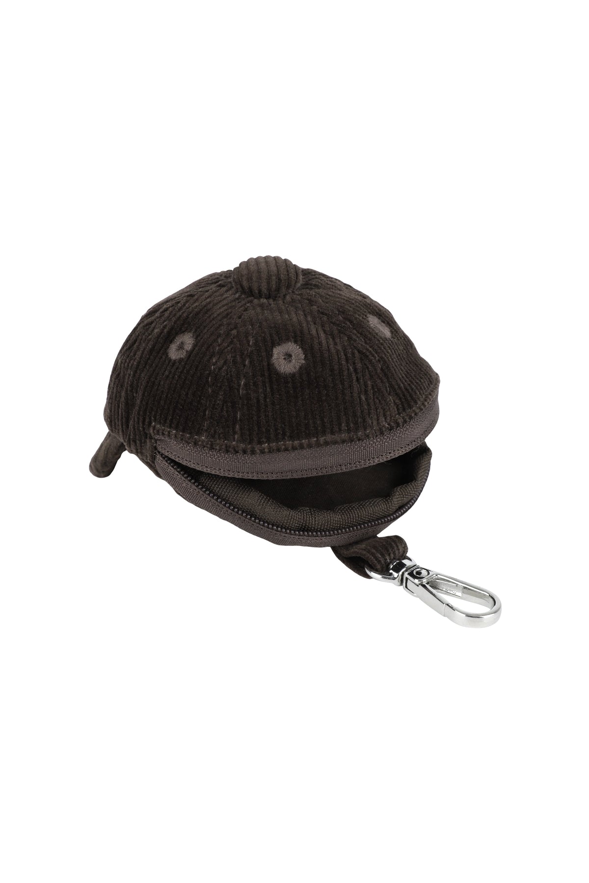 Cap Pouch Keyring Brown
