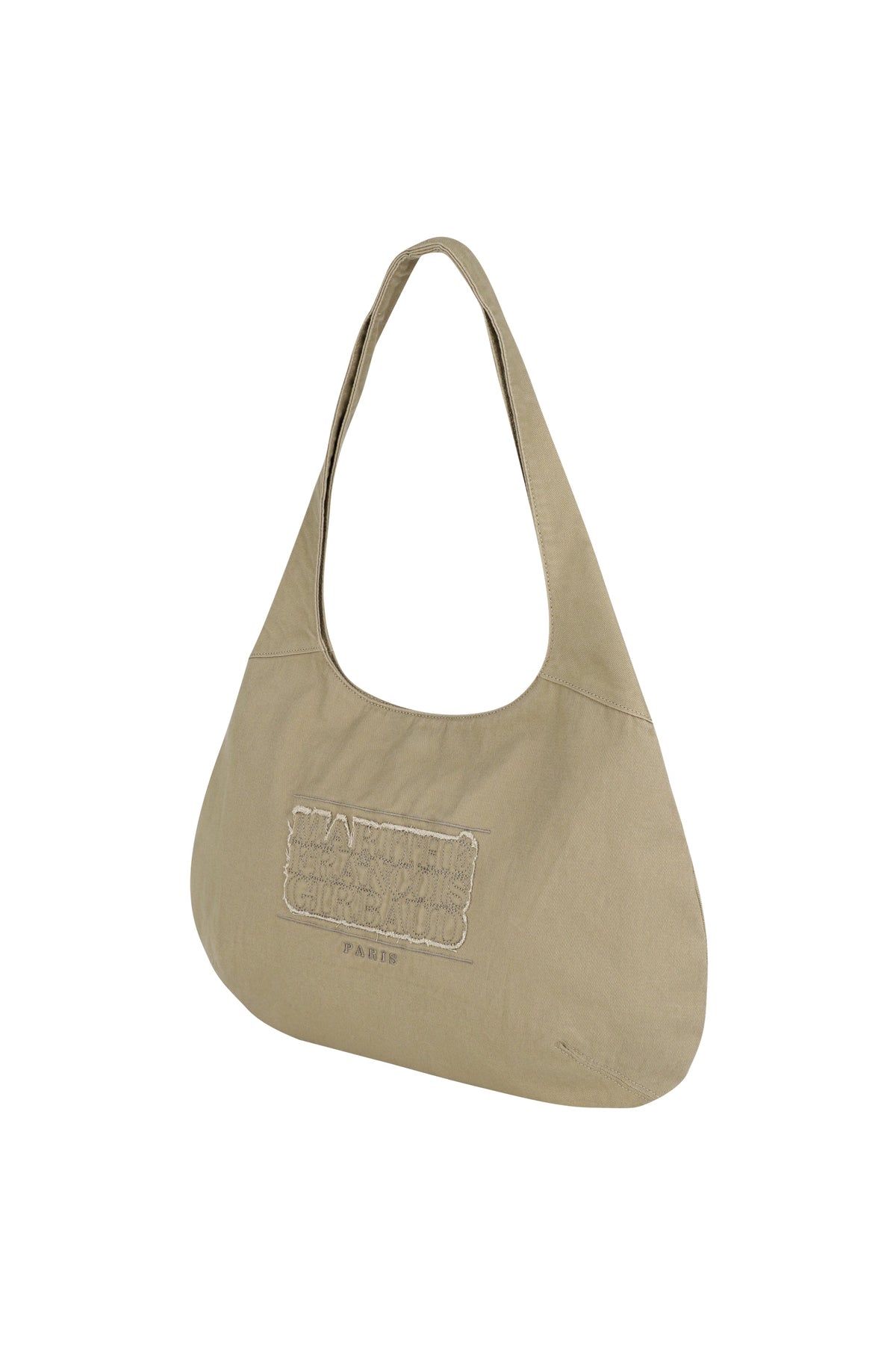 Classic Logo Round One Shoulder Bag Beige