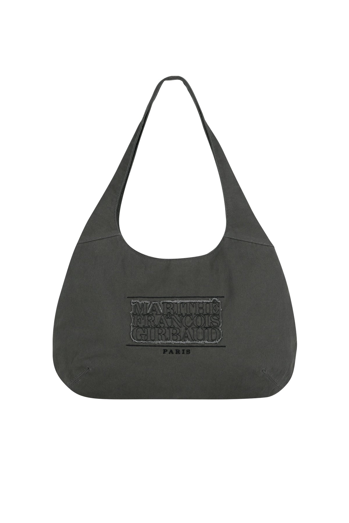 Classic Logo Round One Shoulder Bag Charcoal
