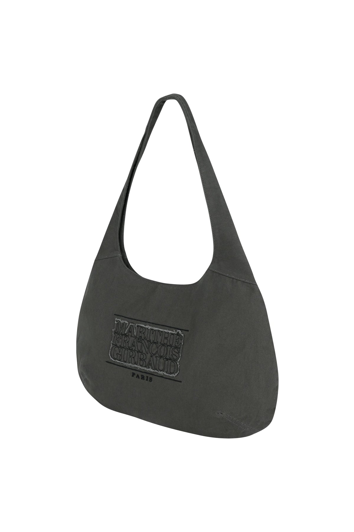 Classic Logo Round One Shoulder Bag Charcoal