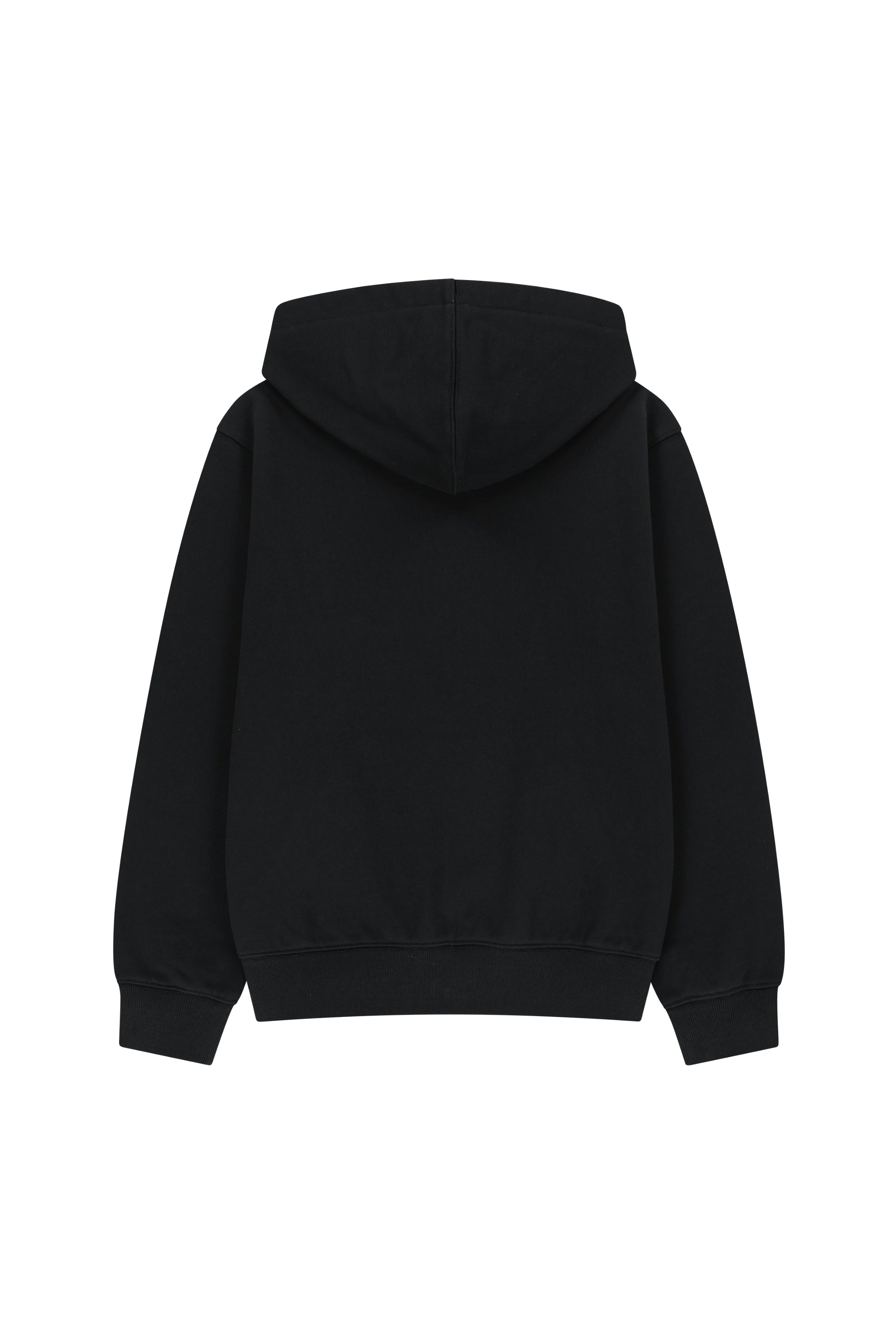 Small Classic Logo Embroidery Hoodie Black