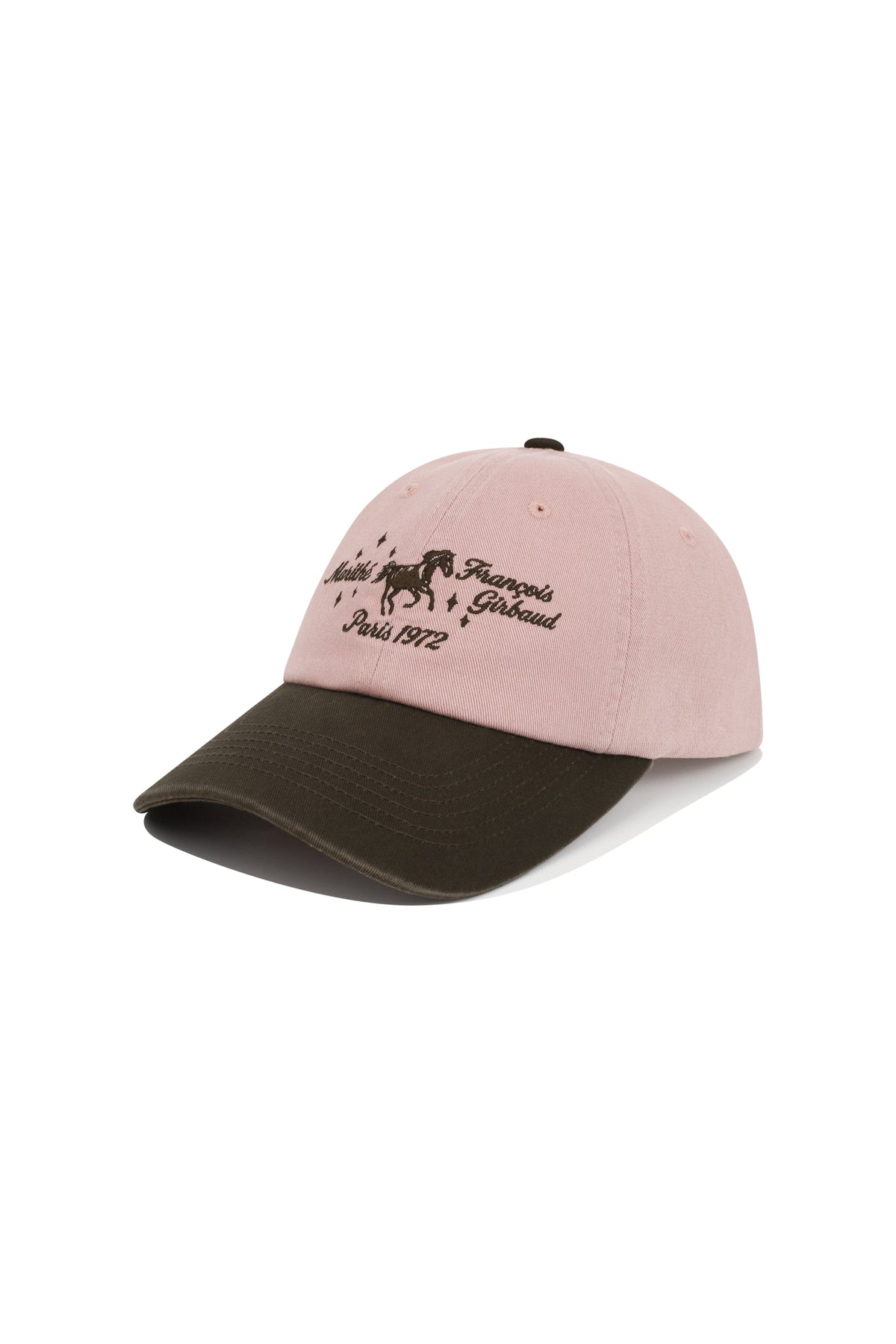 Color Block Applique Cap Brown