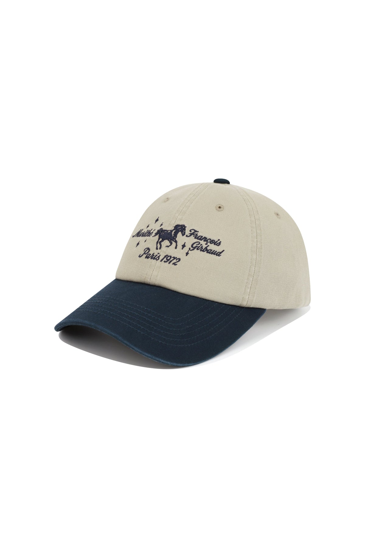 Color Block Applique Cap Navy