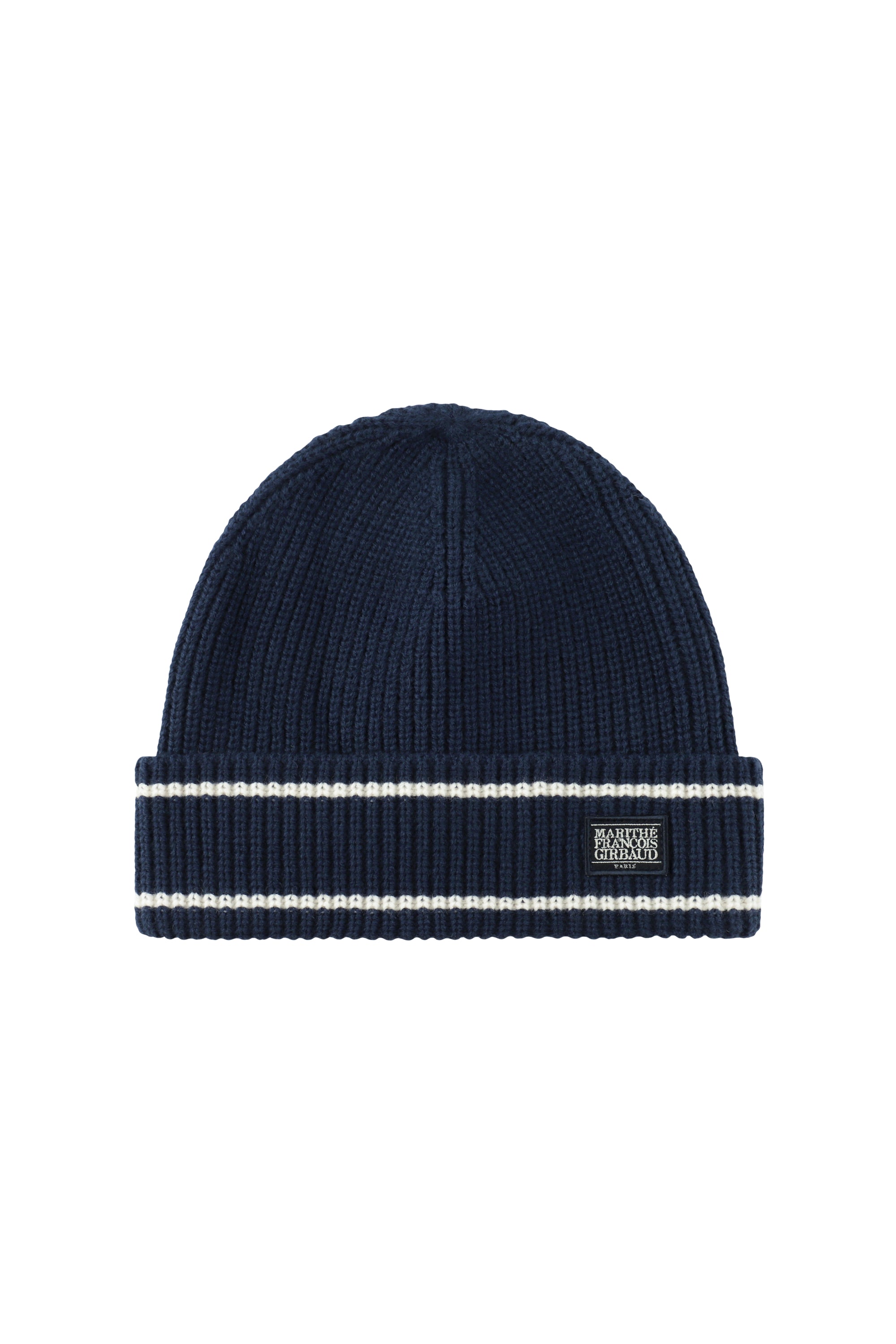Micro Classic Logo Color Block Beanie Navy