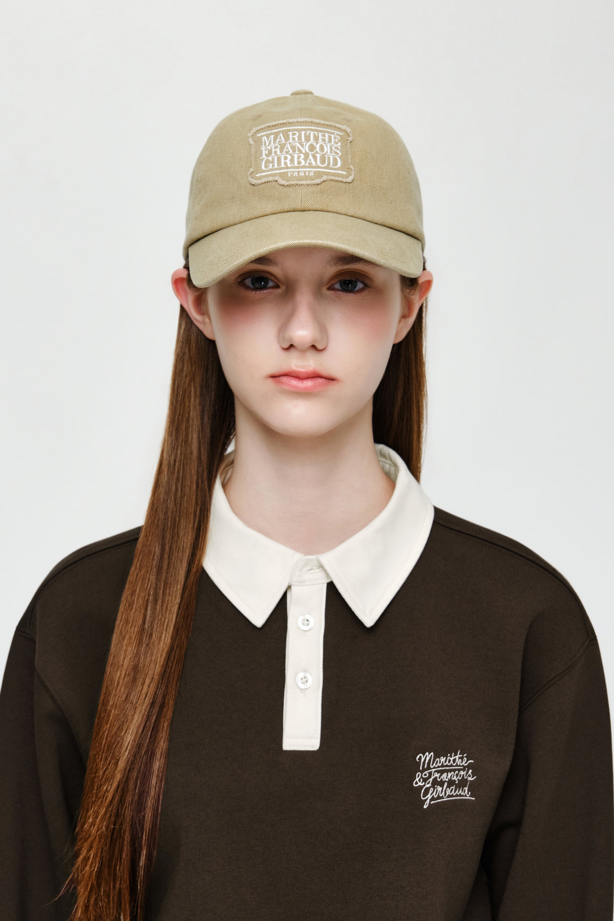 Applique Washed Small Classic Logo Cap Camel
