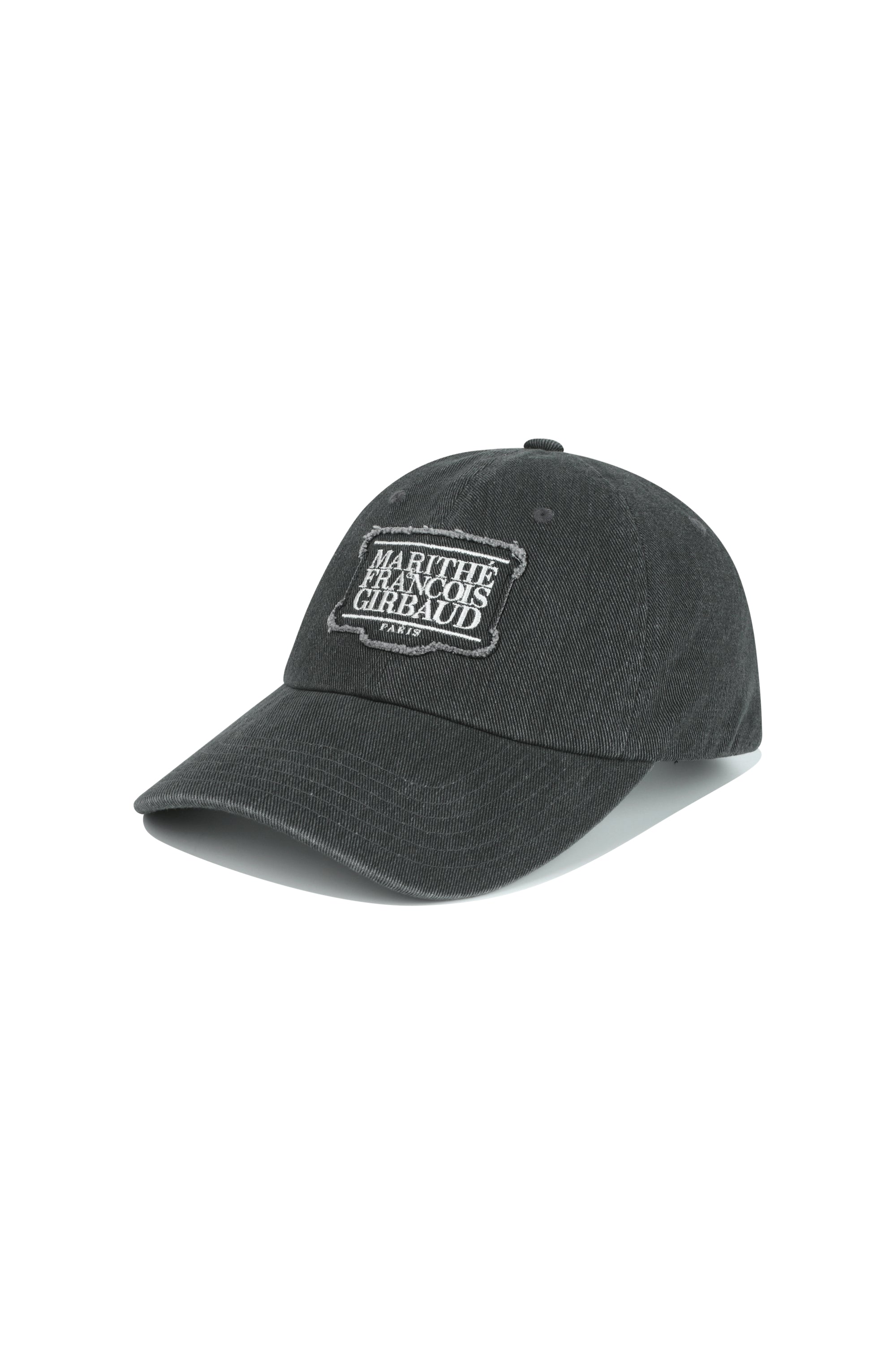 Applique Washed Small Classic Logo Cap Washed Black