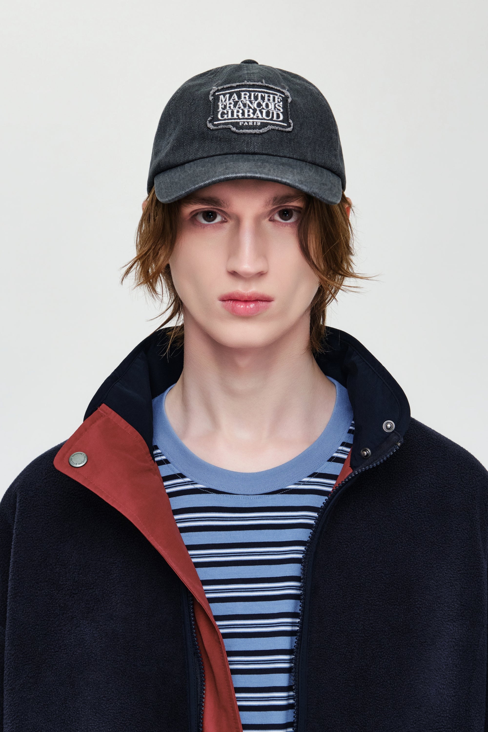 Applique Washed Small Classic Logo Cap Washed Black