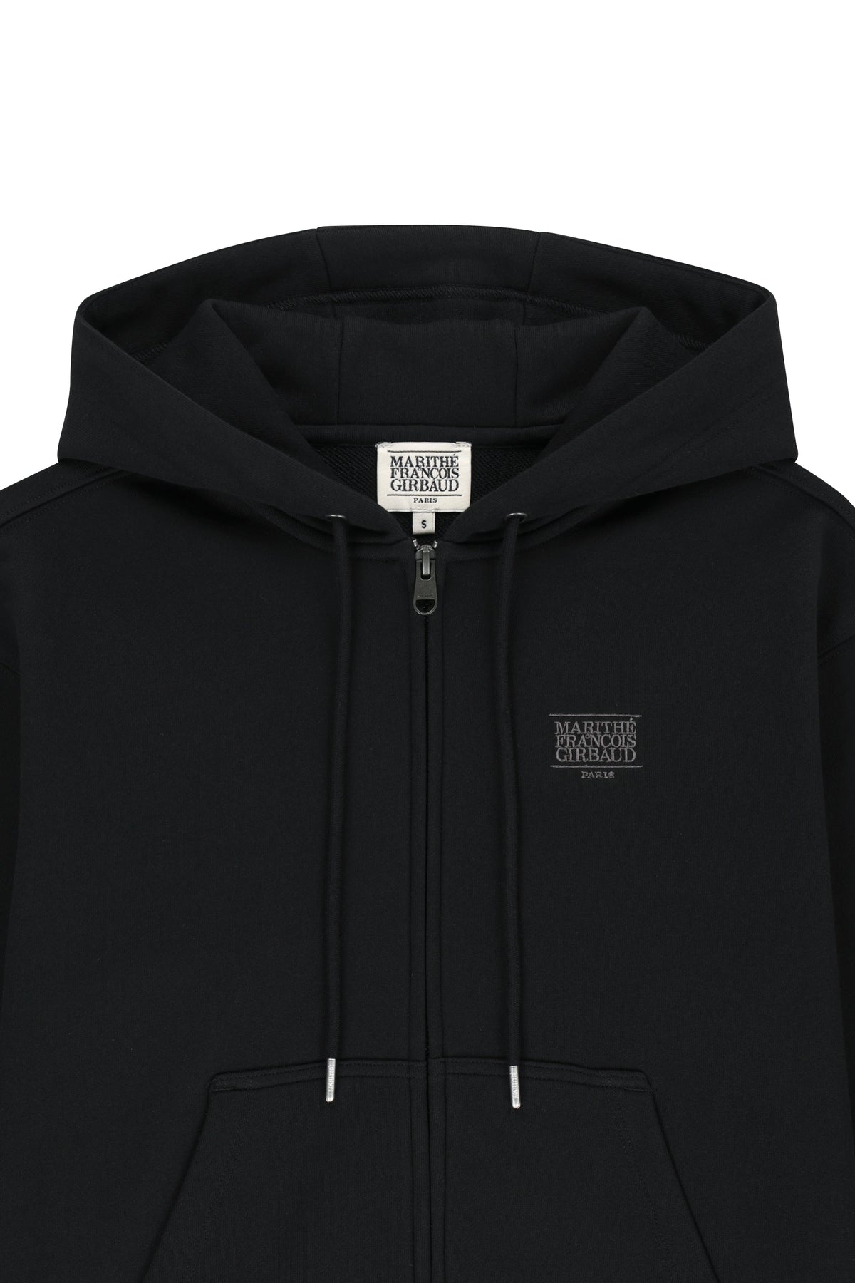 W Small Classic Logo Hoodie Zipup Black