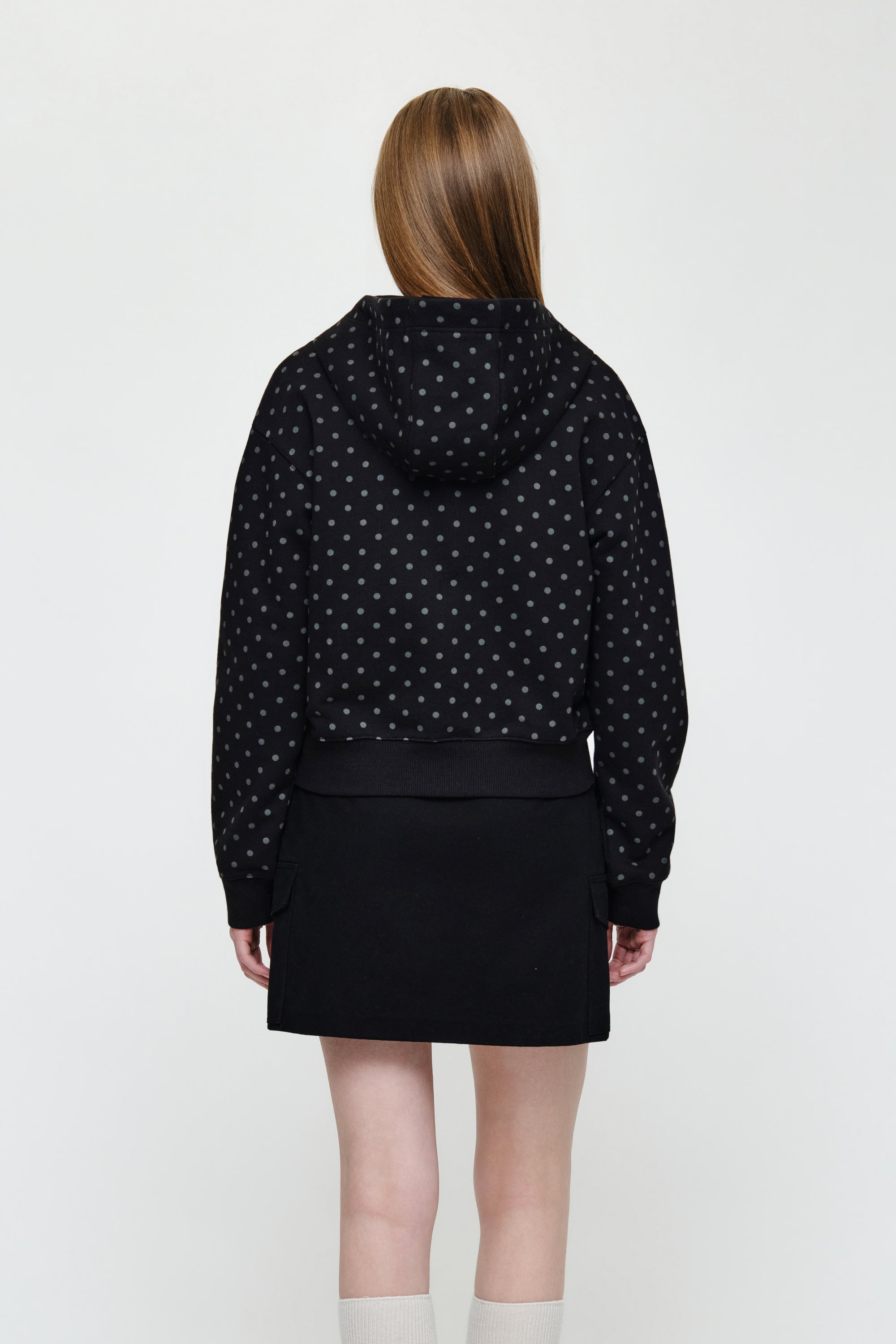 W Small Classic Logo Hoodie Zipup Dot