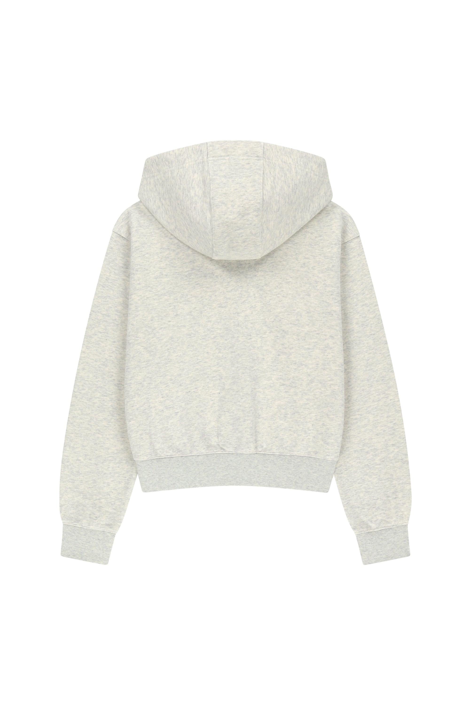 W Small Classic Logo Hoodie Zipup Oatmeal