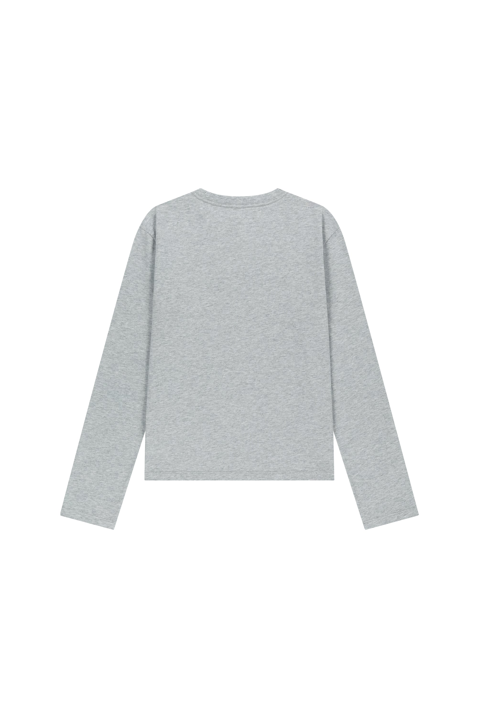 W Small Classic Logo Long Sleeve Tee Heather Gray