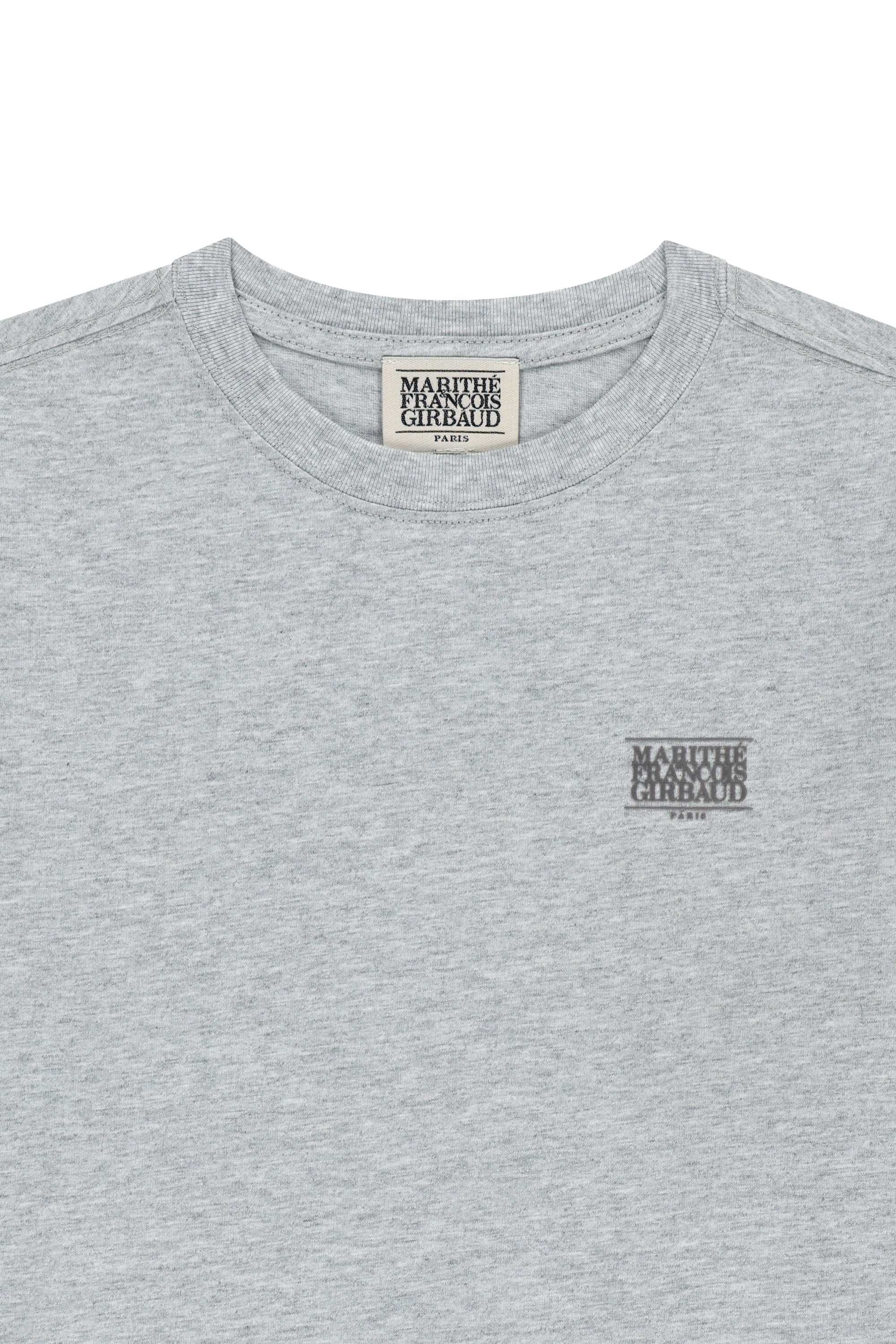 W Small Classic Logo Long Sleeve Tee Heather Gray