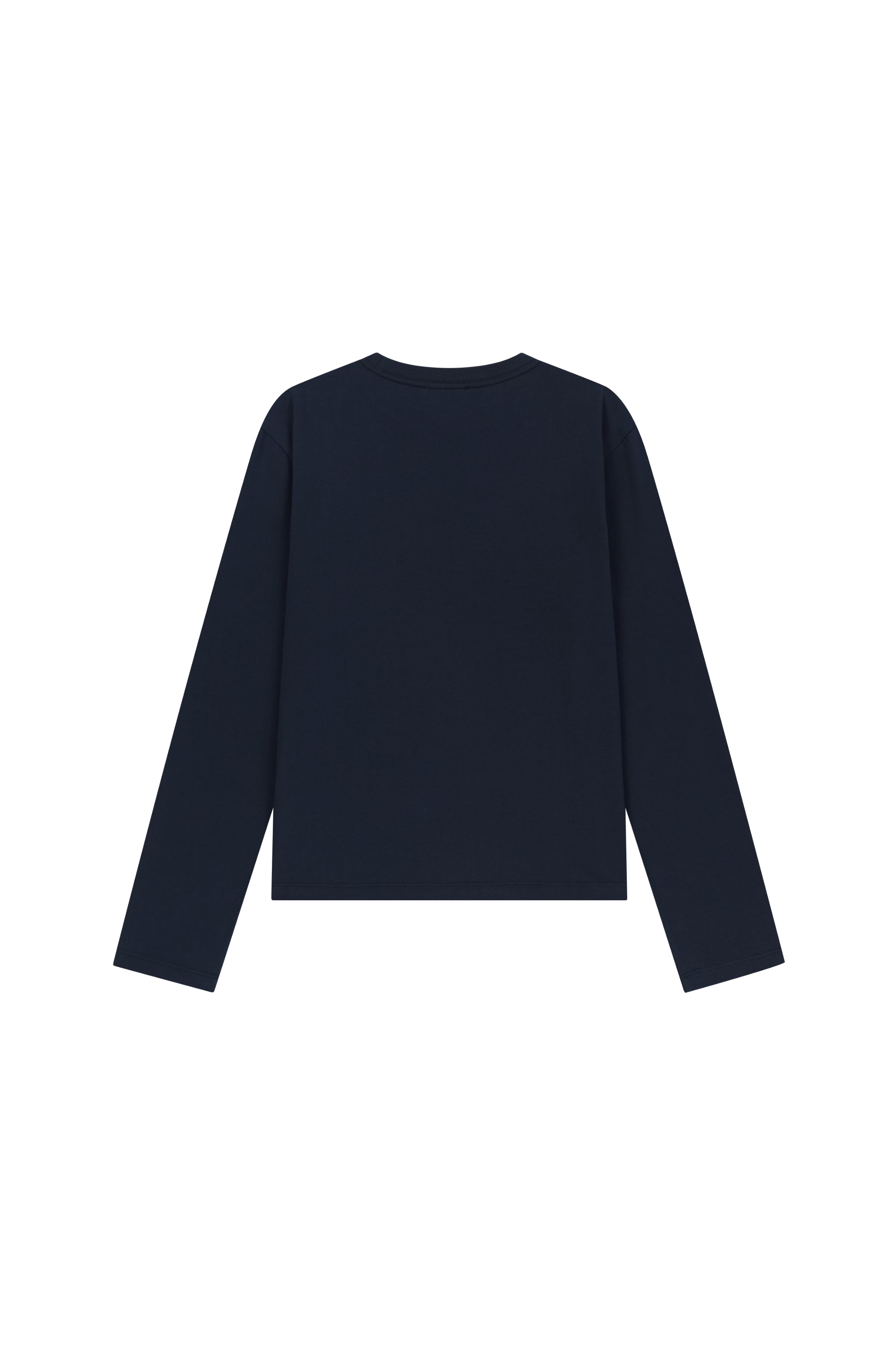 W Small Classic Logo Long Sleeve Tee Navy