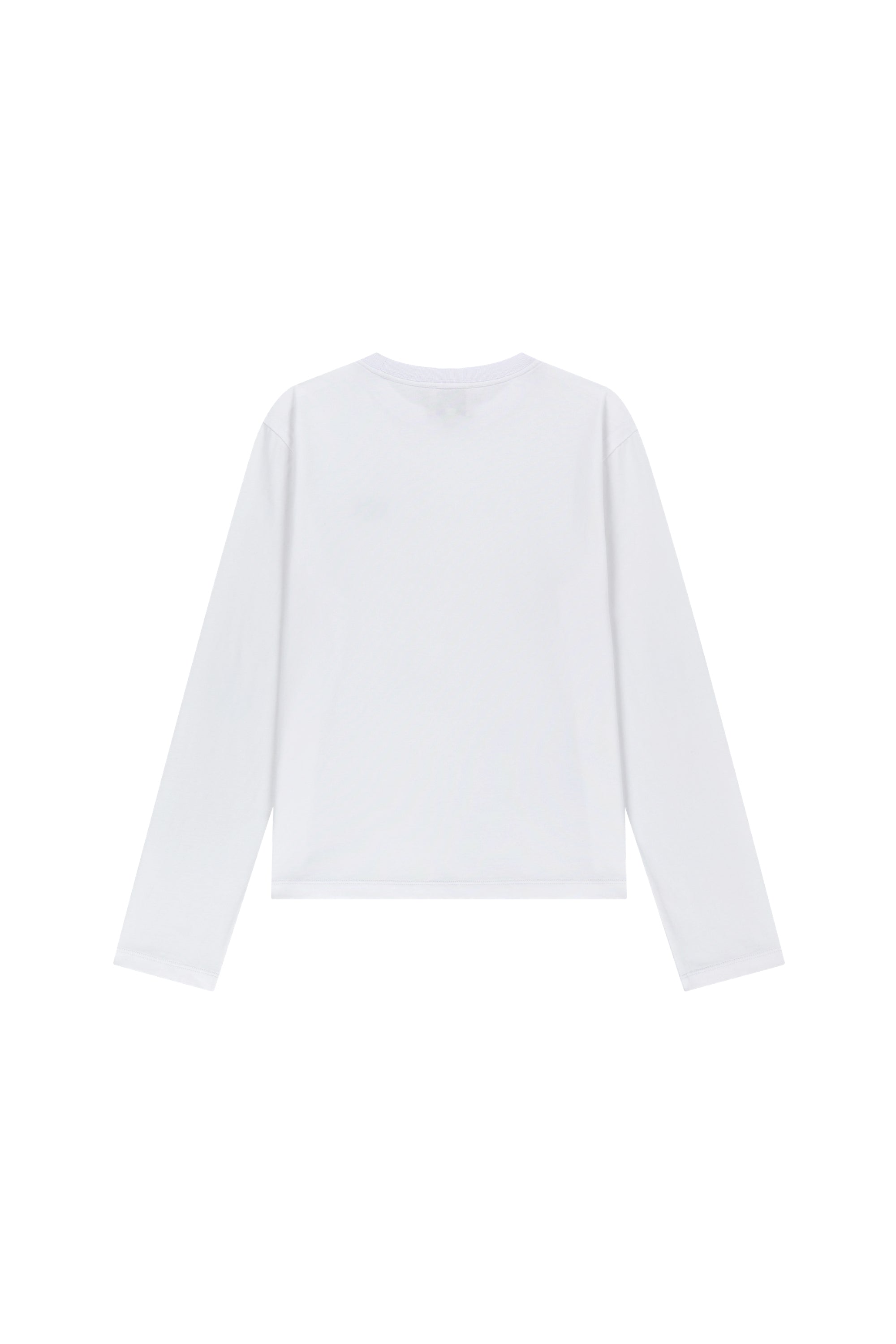 W Small Classic Logo Long Sleeve Tee White