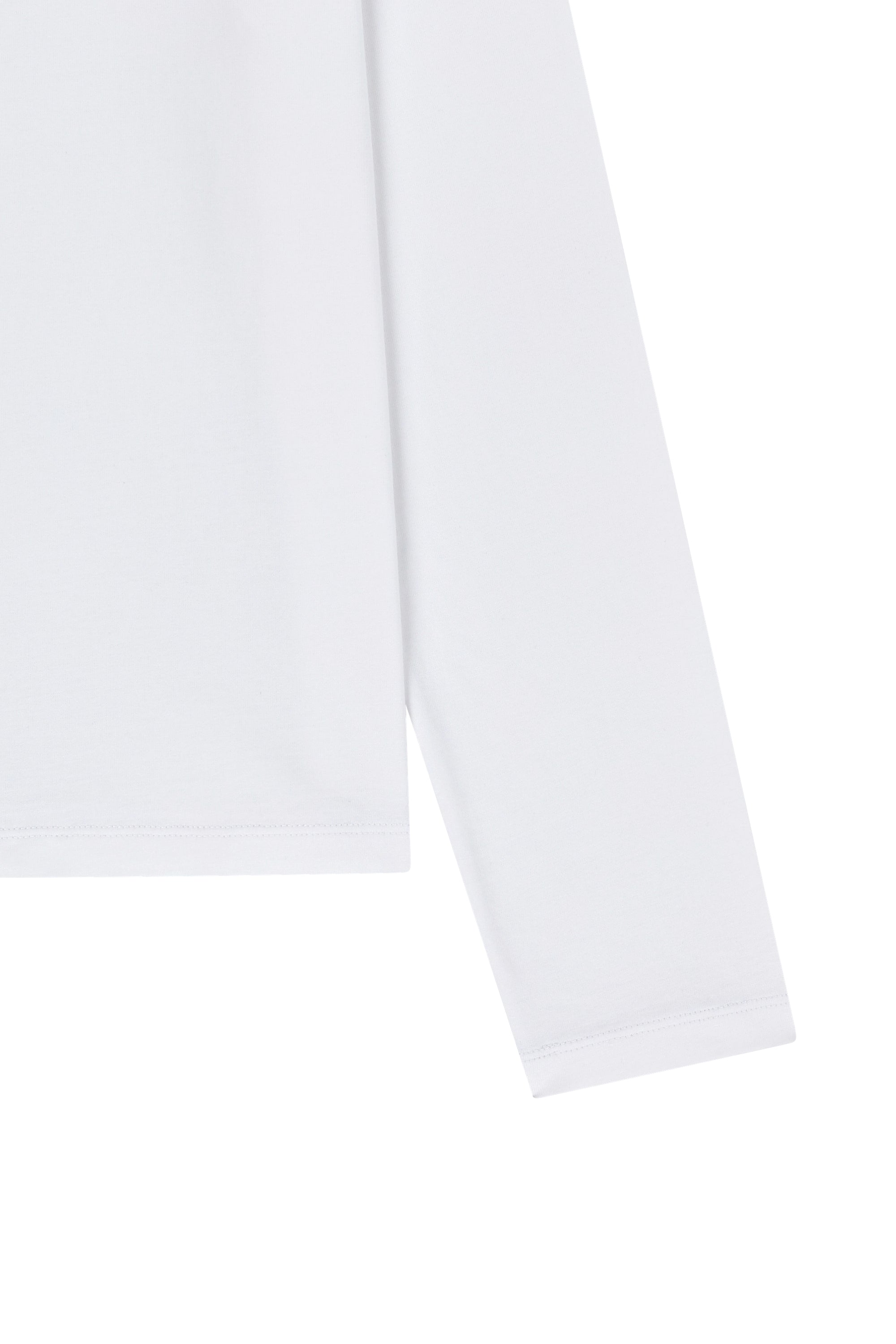 W Small Classic Logo Long Sleeve Tee White