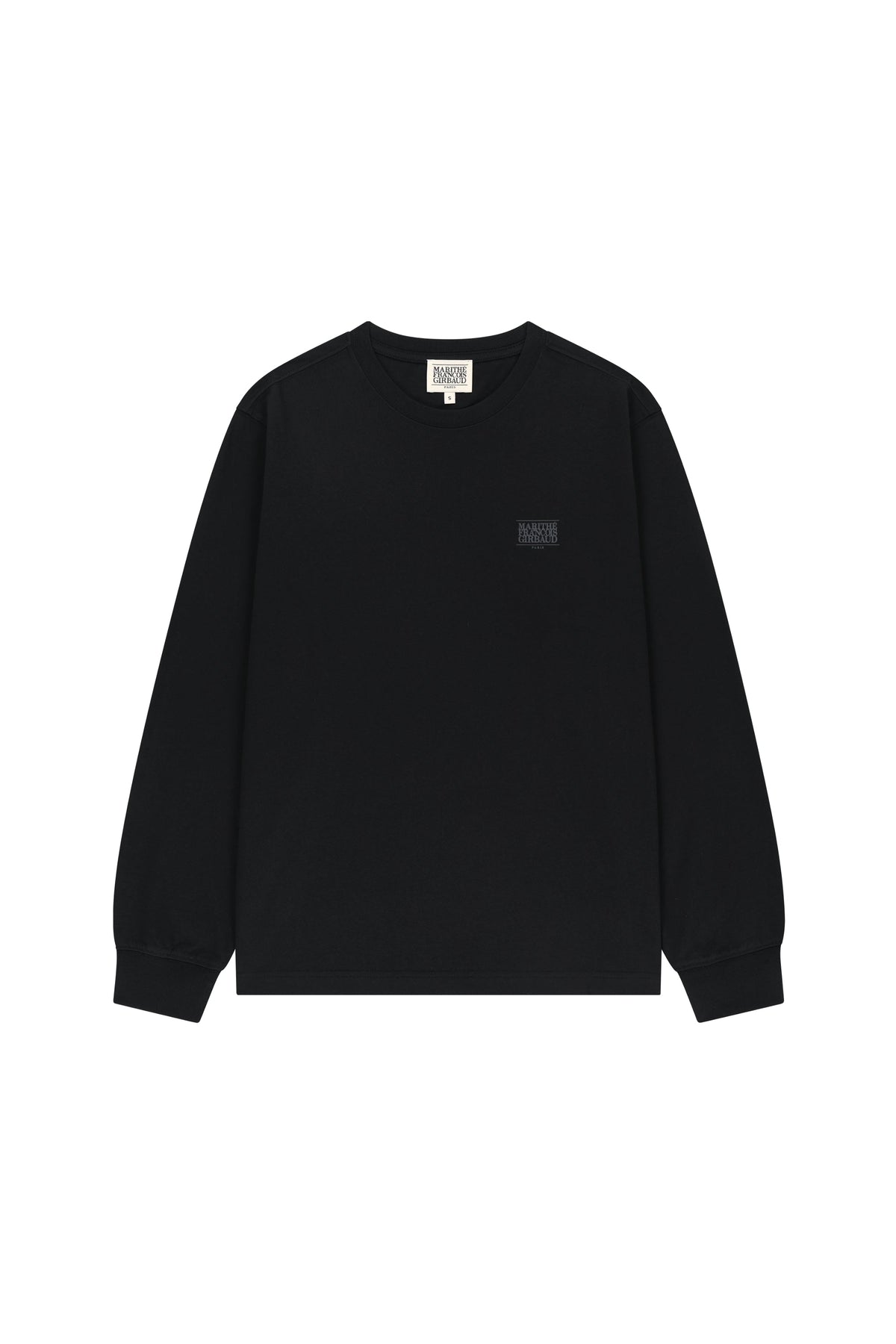 Small Classic Logo Long Sleeve Tee Black