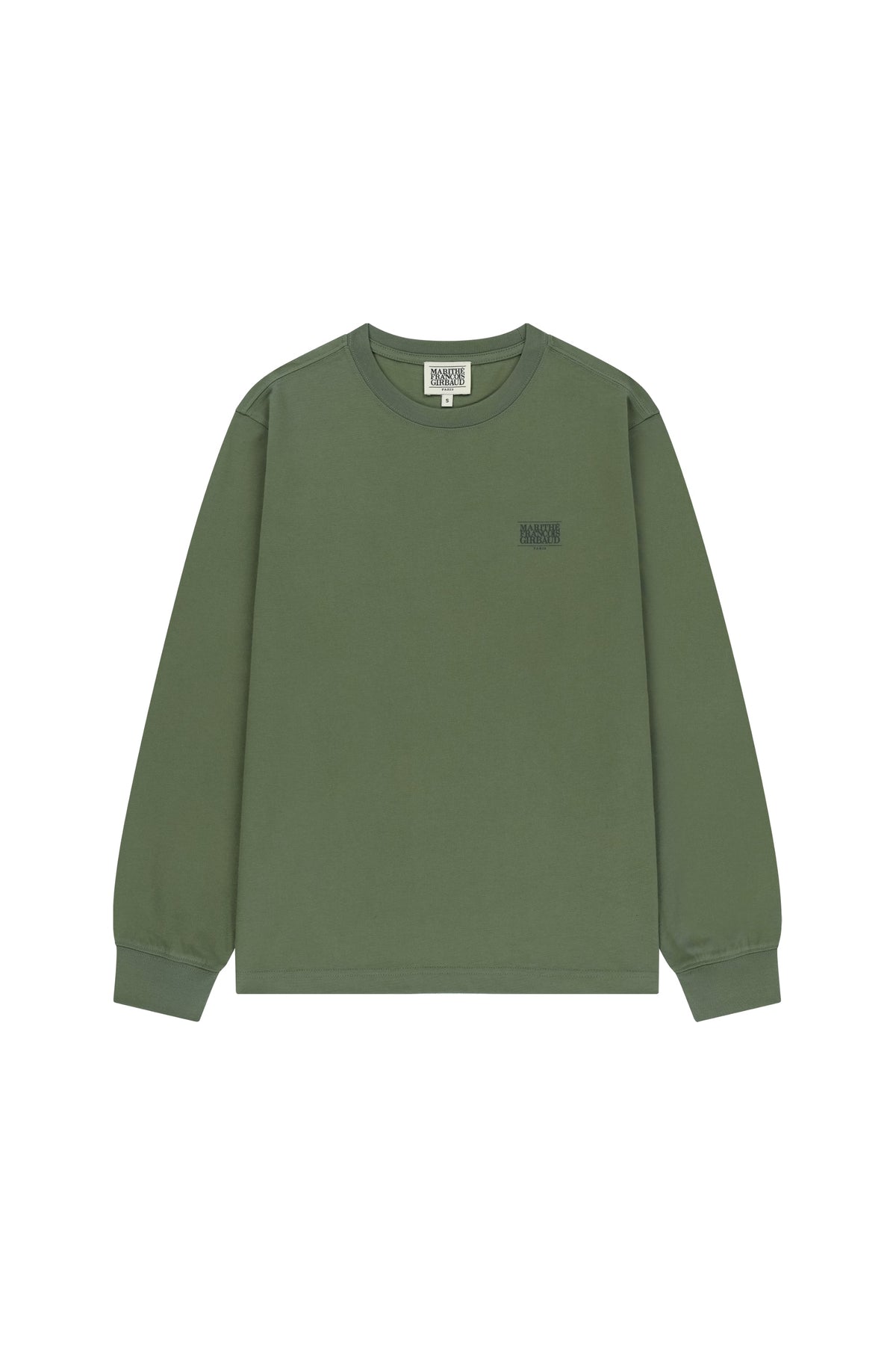 Small Classic Logo Long Sleeve Tee Khaki