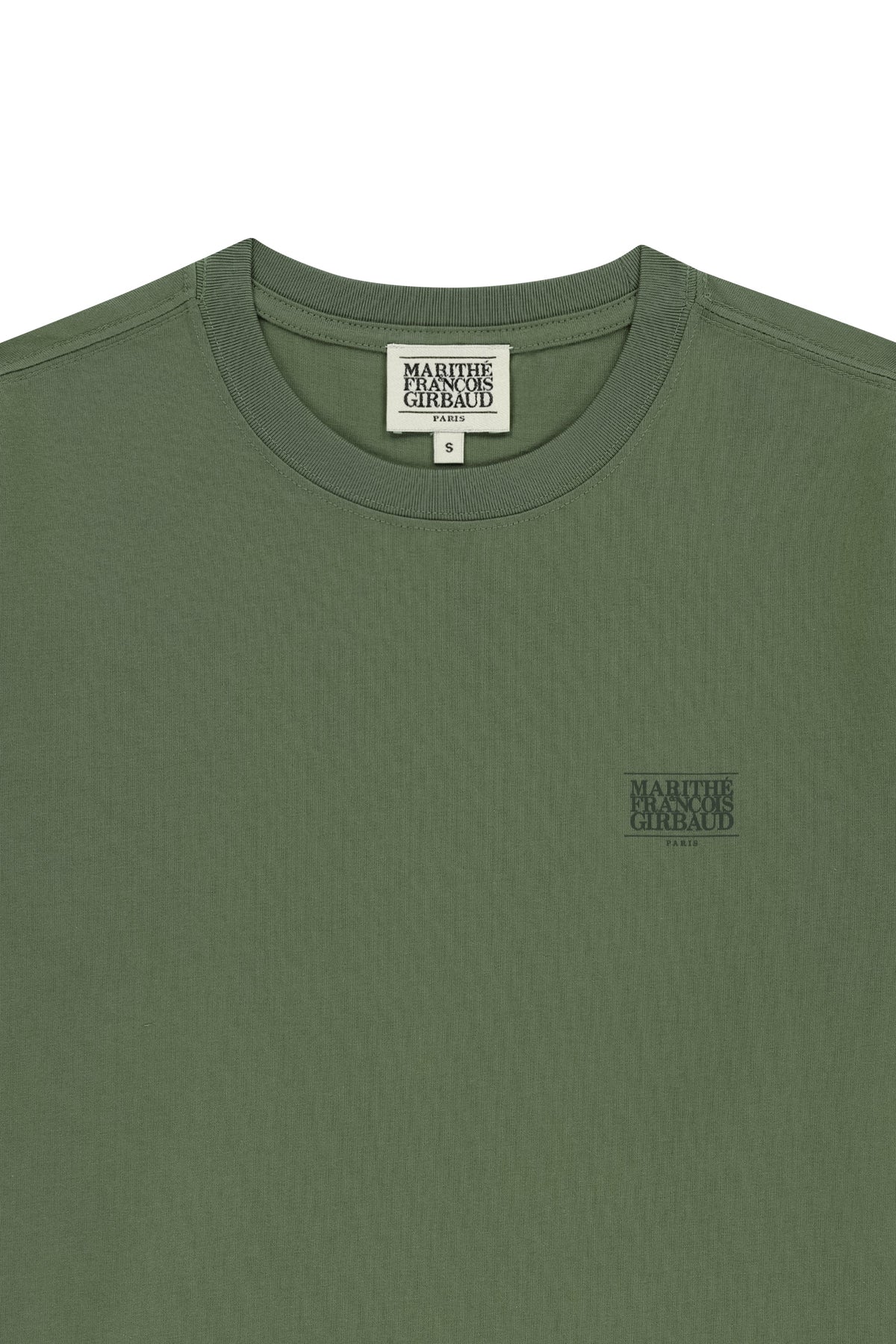 Small Classic Logo Long Sleeve Tee Khaki