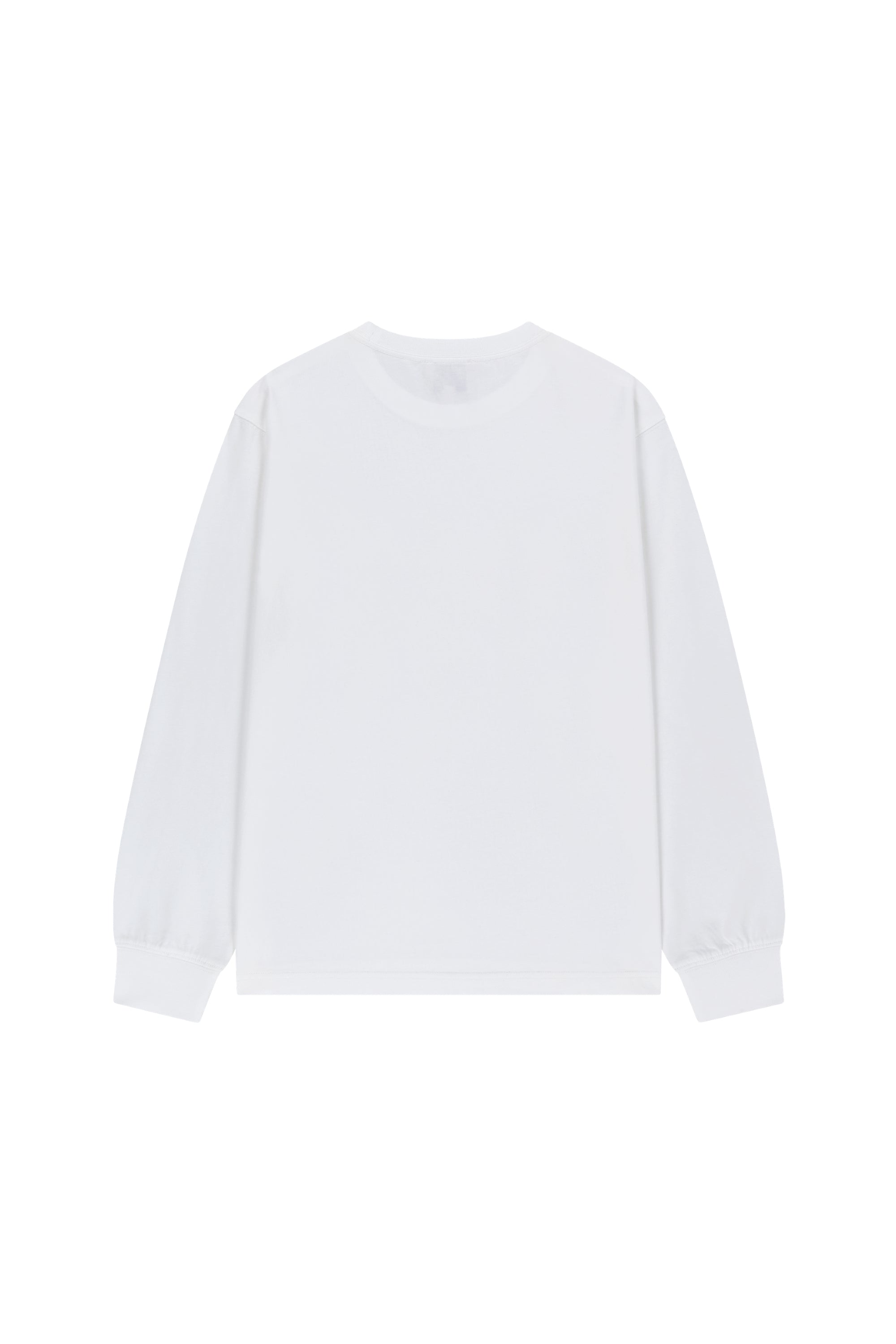 Small Classic Logo Long Sleeve Tee White