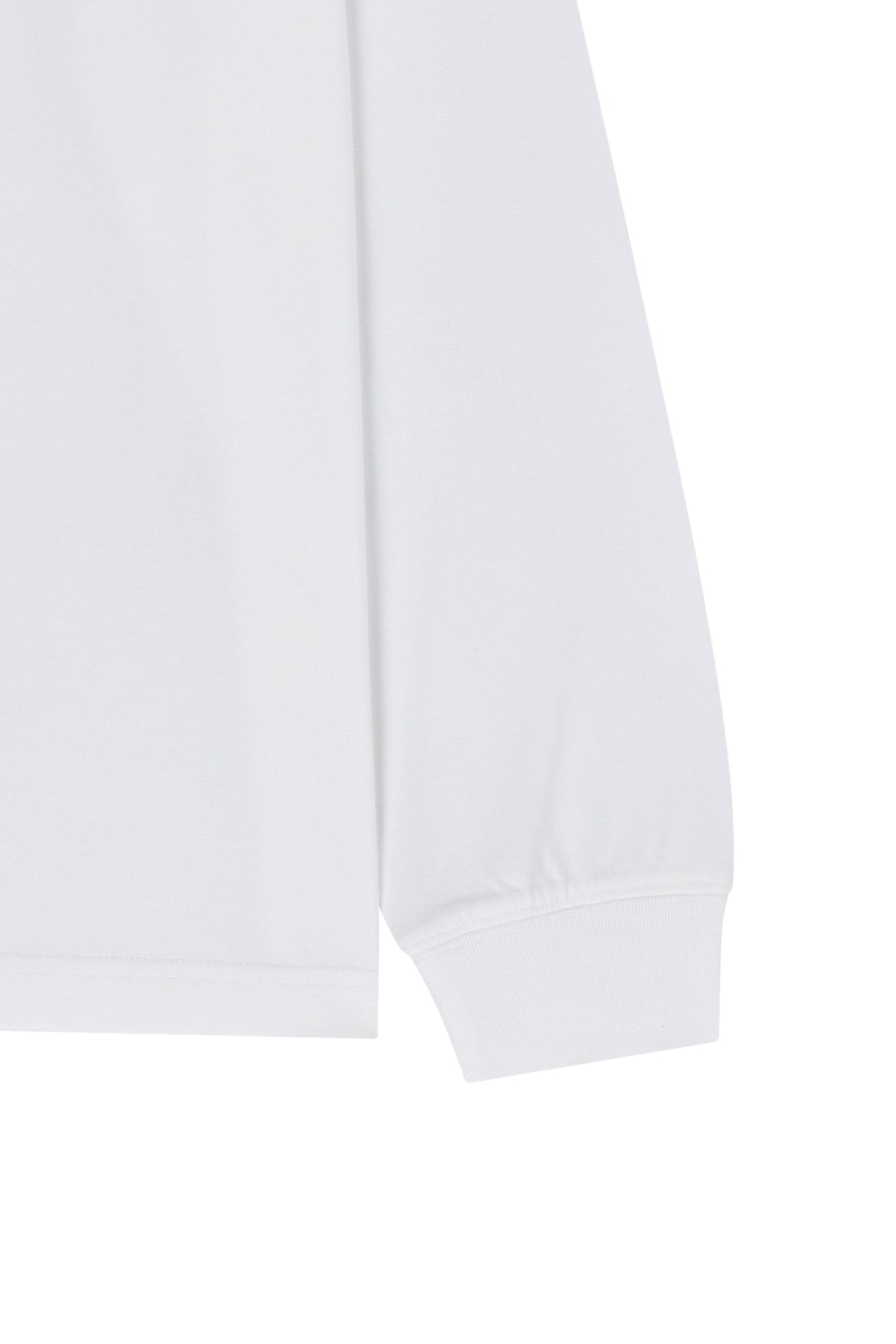 Small Classic Logo Long Sleeve Tee White
