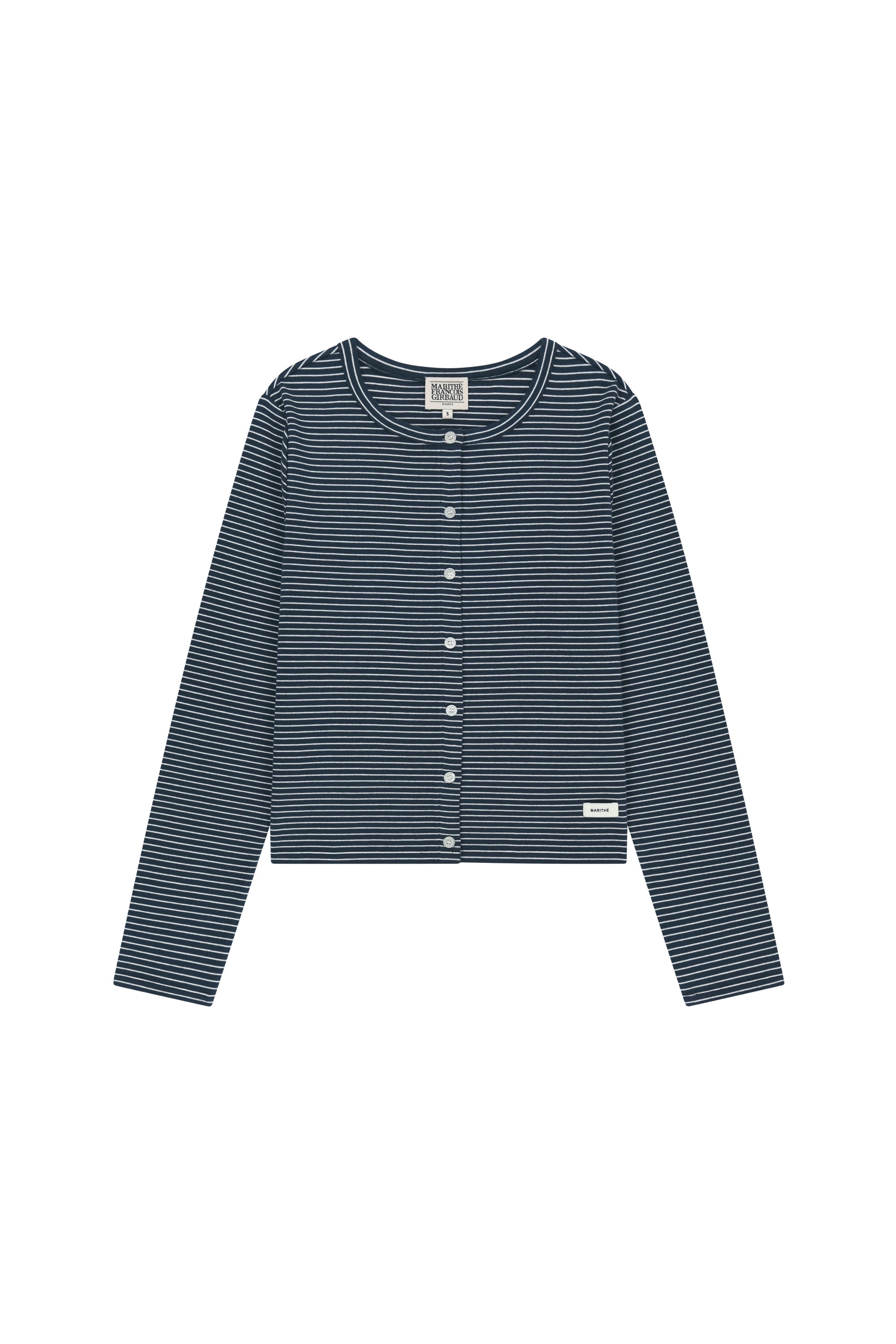 W Basic Cotton Cardigan Navy
