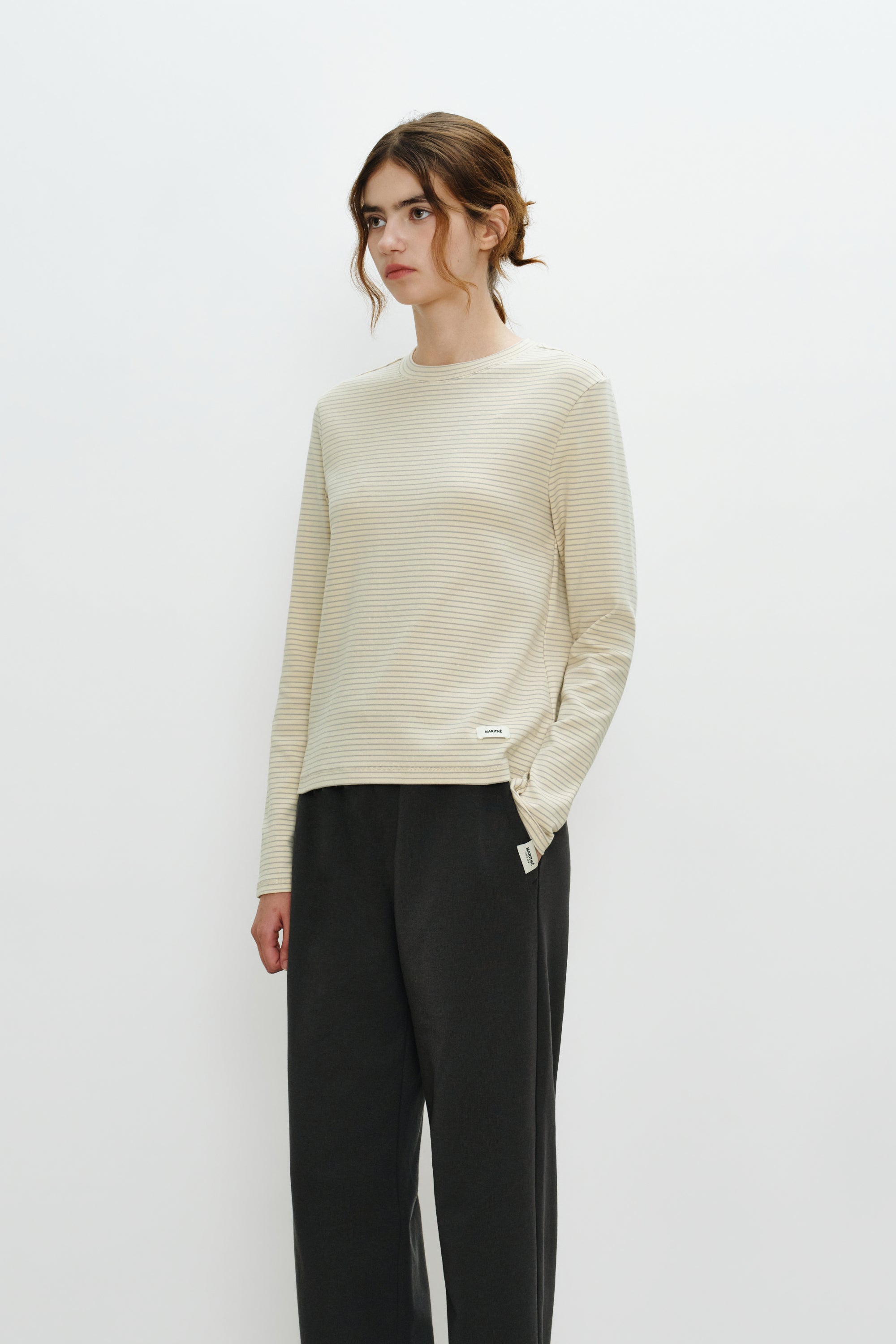 W Basic Long Sleeve Butter