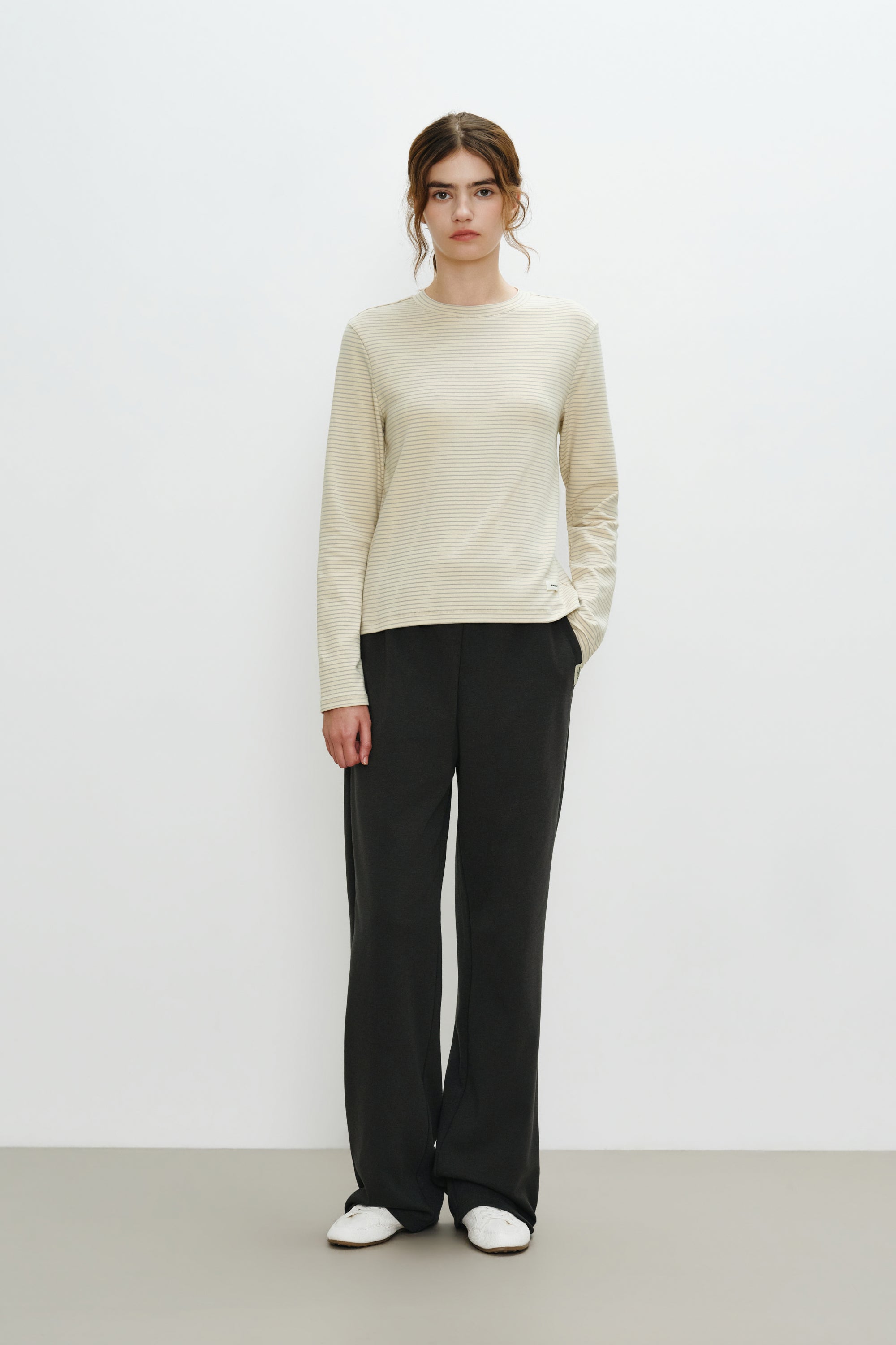 W Basic Long Sleeve Butter
