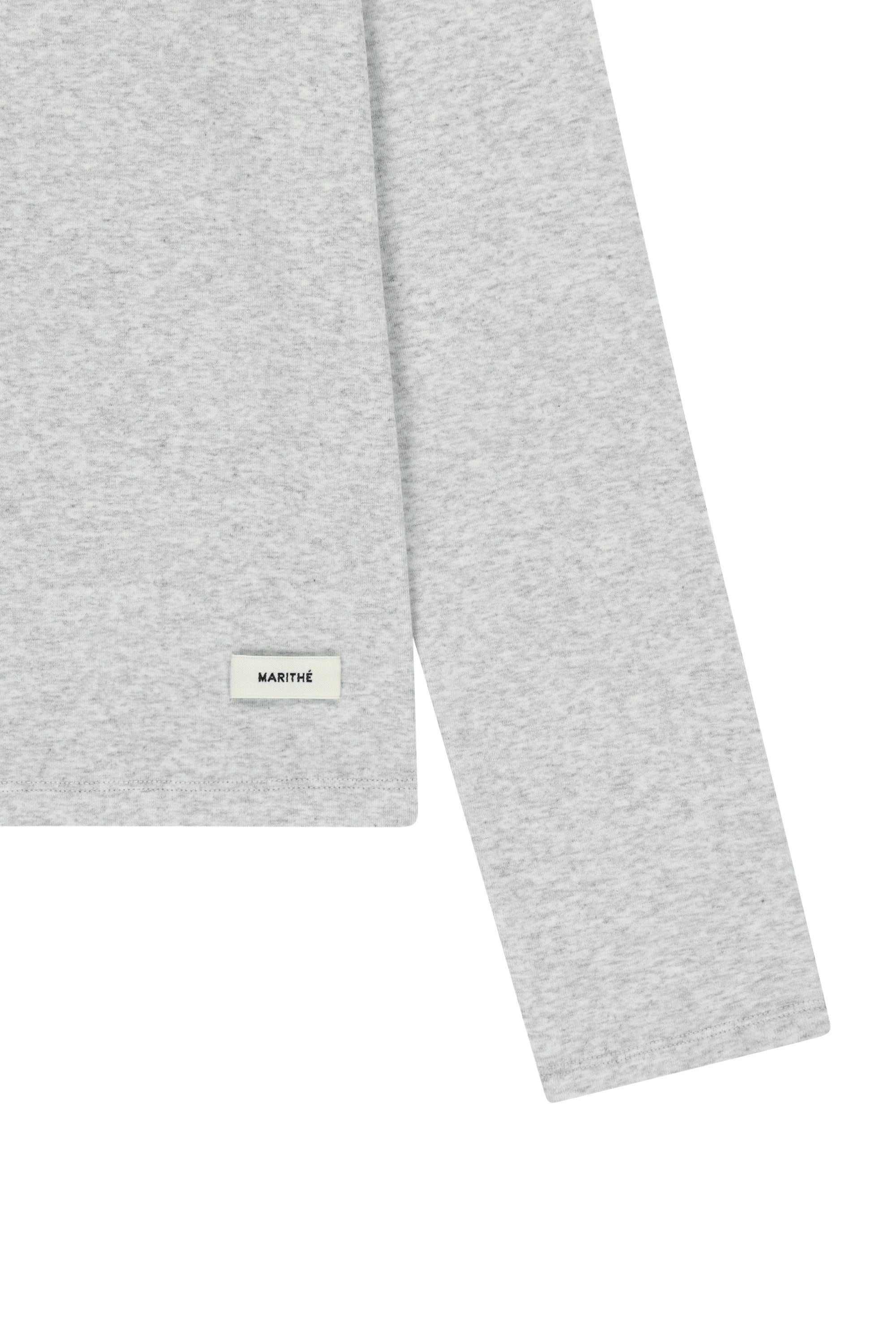 W Basic Long Sleeve Light Heather Gray