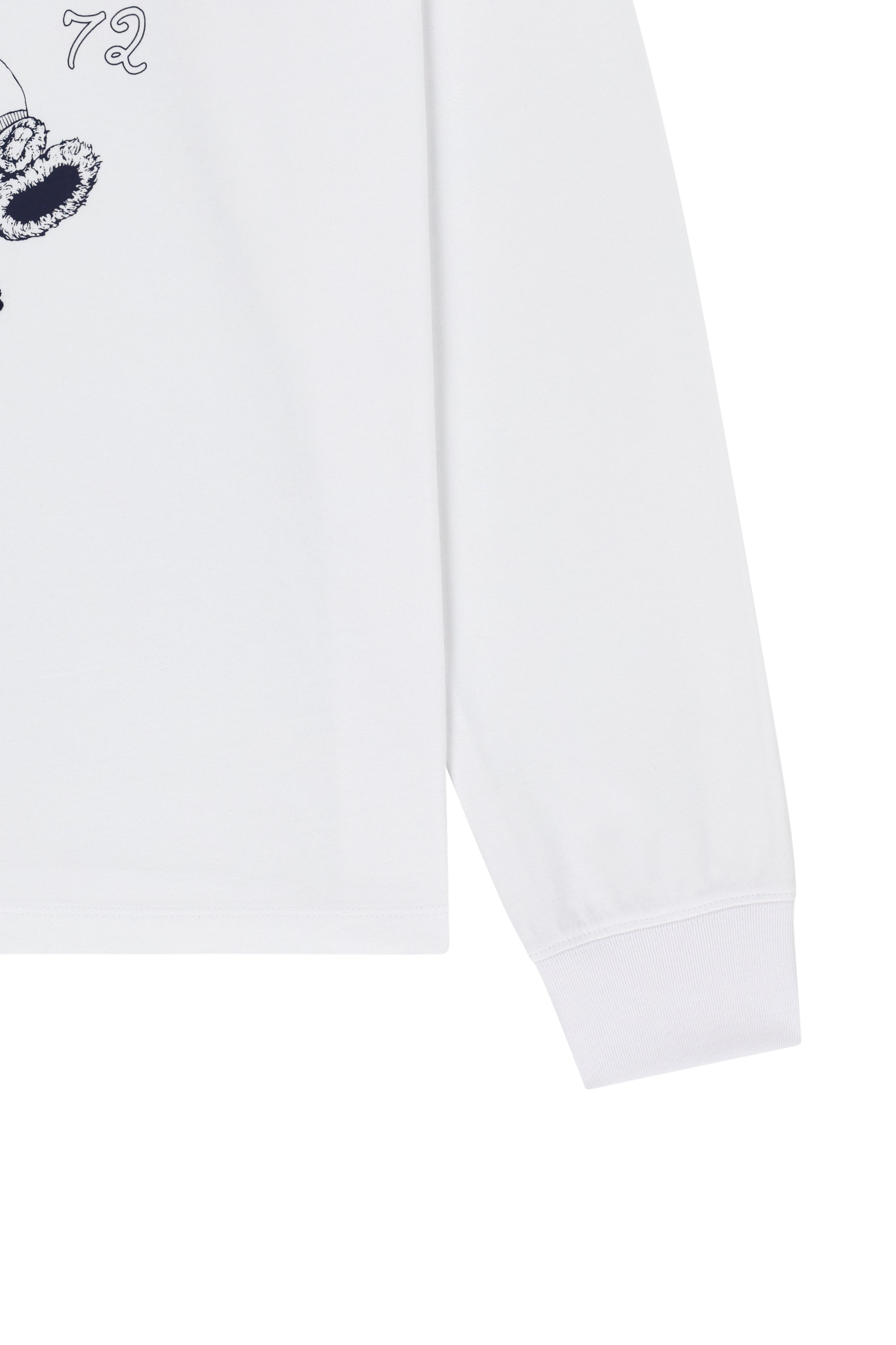 Doodle Bear Long Sleeve Tee White