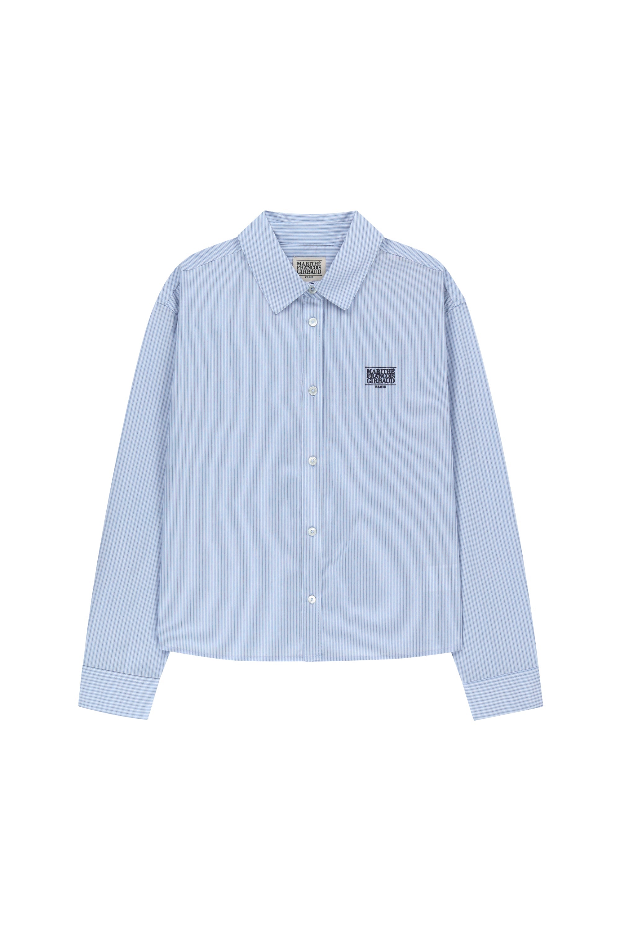 W Micro Classic Logo Cotton Shirt Stripe