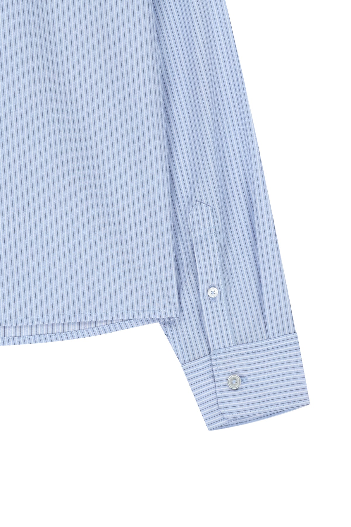 W Micro Classic Logo Cotton Shirt Stripe