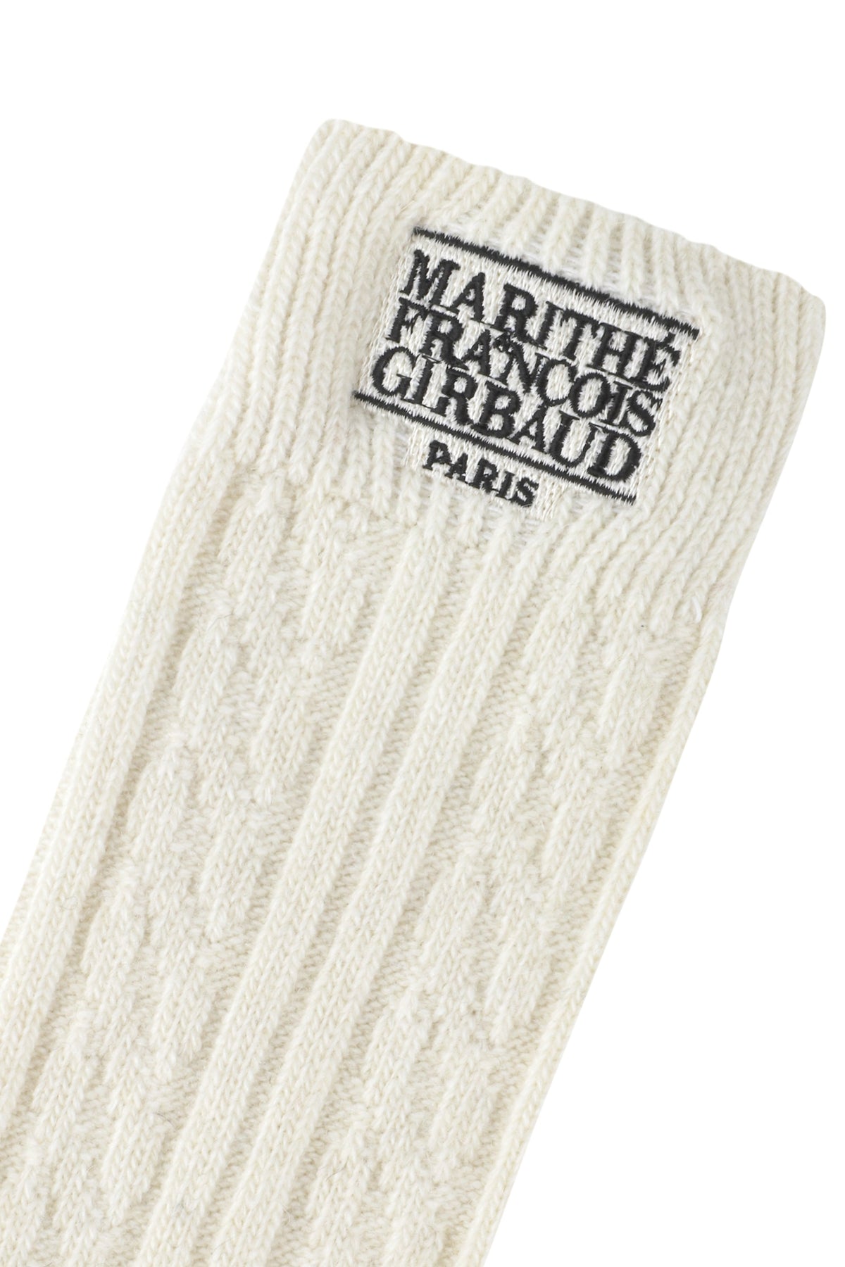 Classic Logo Cable Socks Ivory
