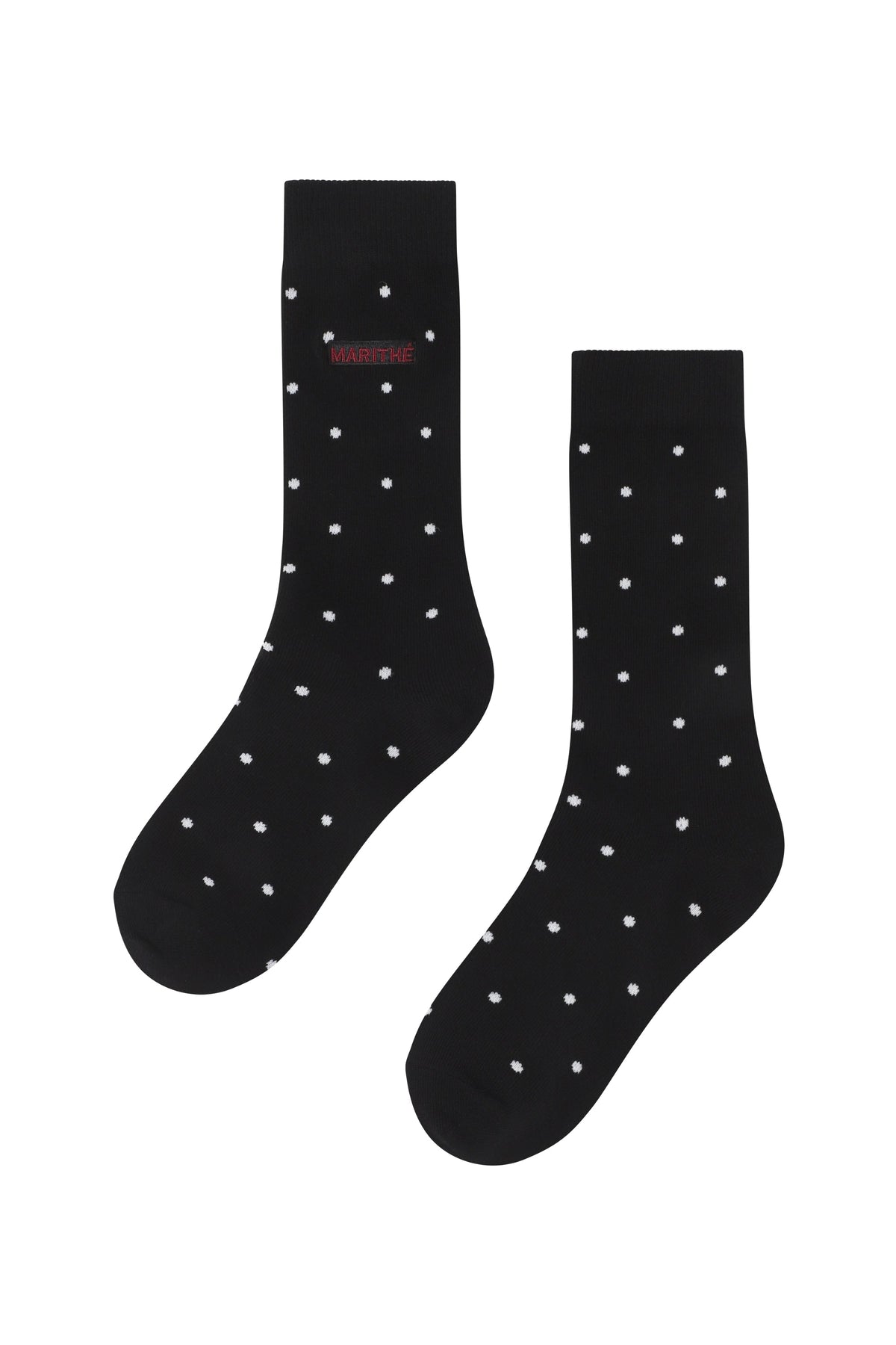 Mini Polka Dot Socks Black