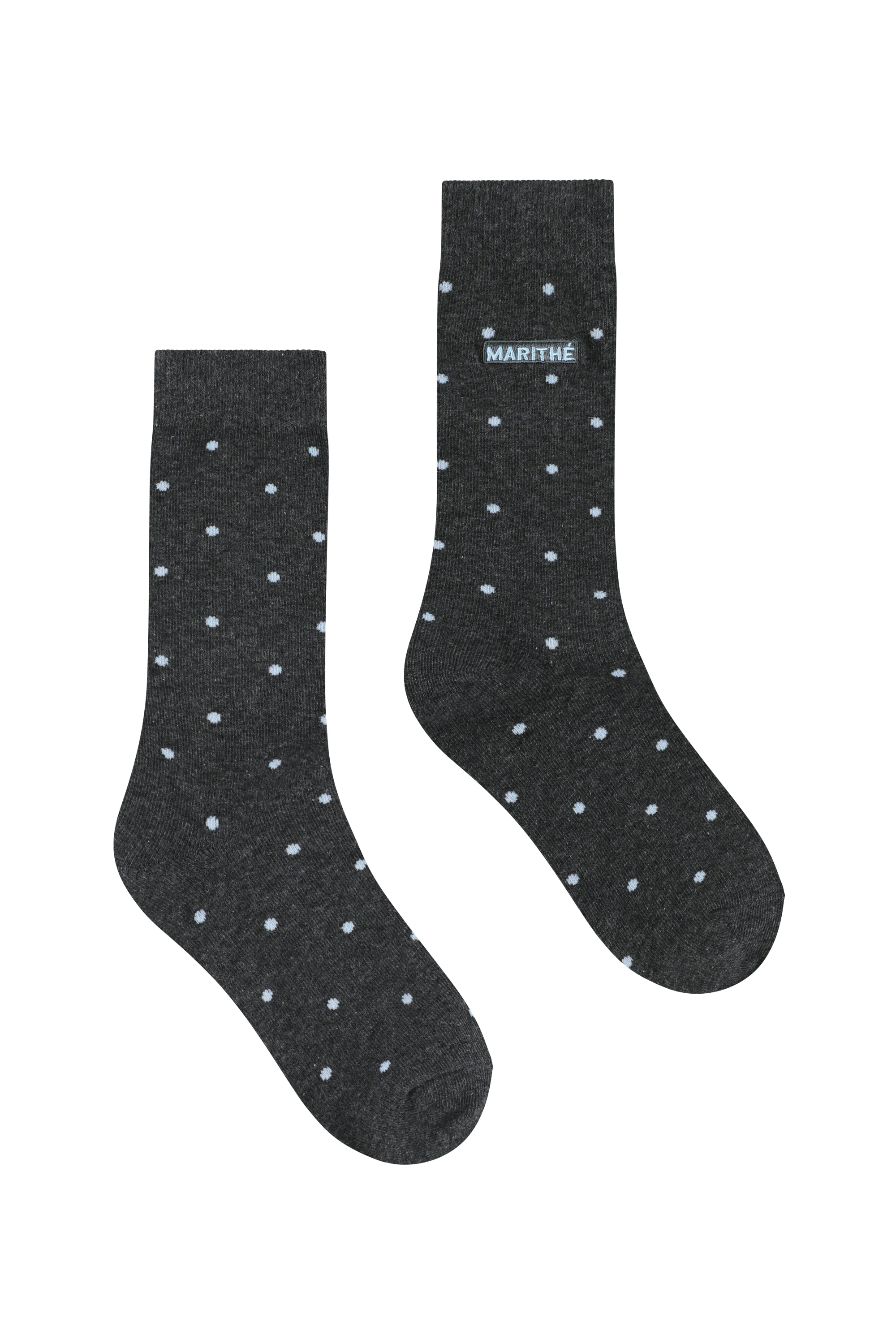 Mini Polka Dot Socks Charcoal