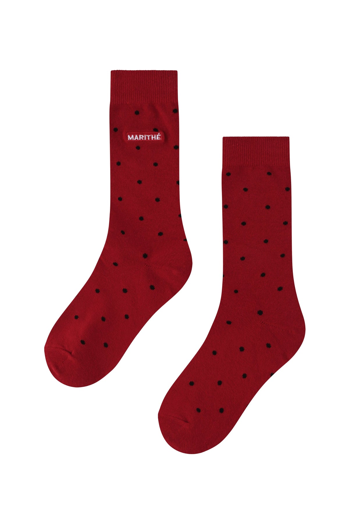 Mini Polka Dot Socks Red