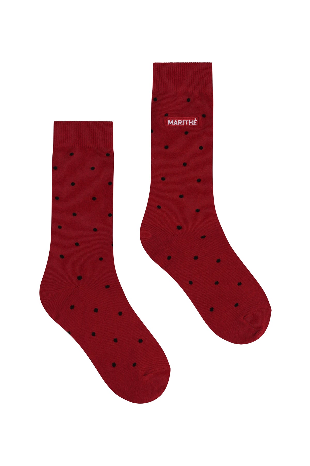 Mini Polka Dot Socks Red